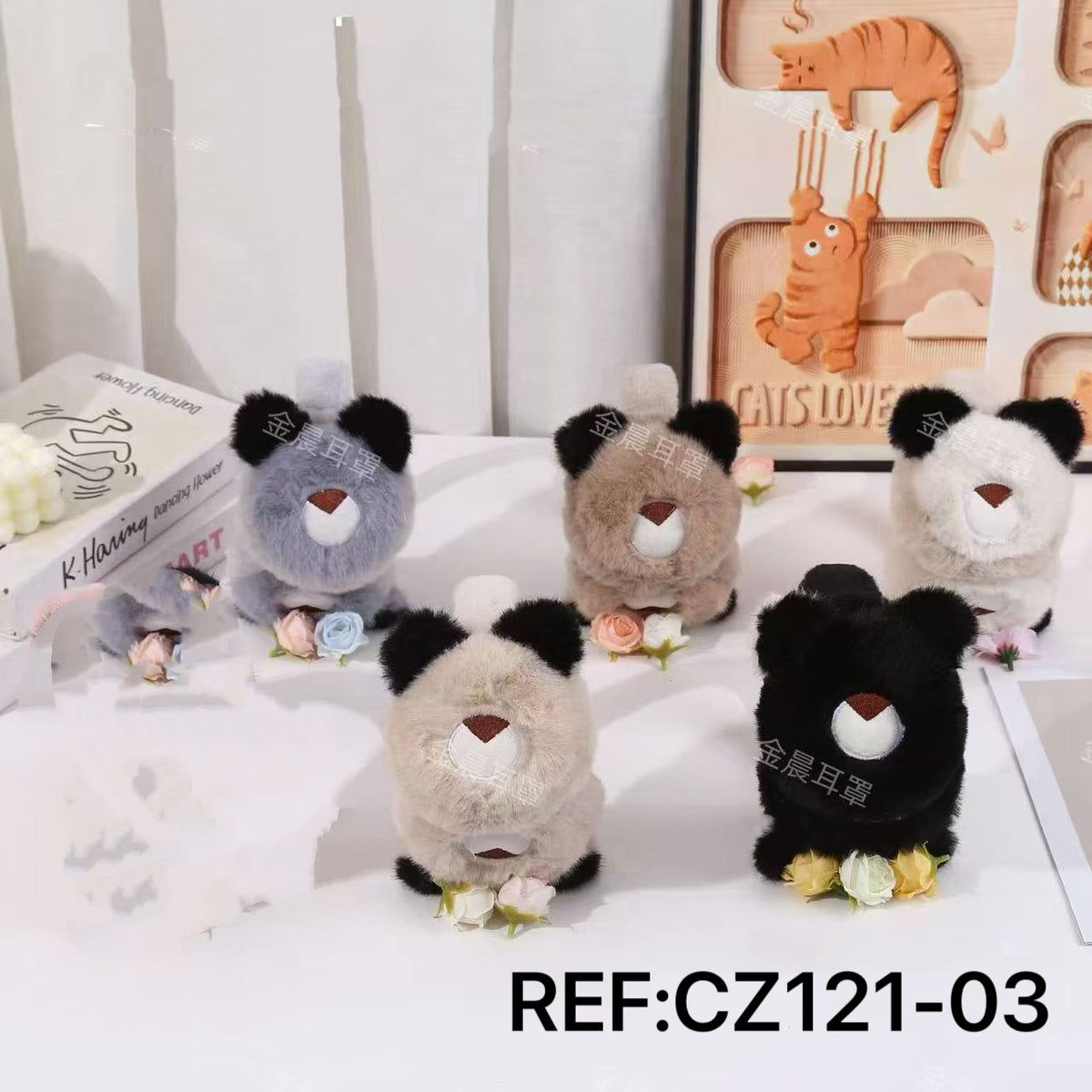 Cache-oreilles enfant en peluche chaud(x12)#03e(副本)