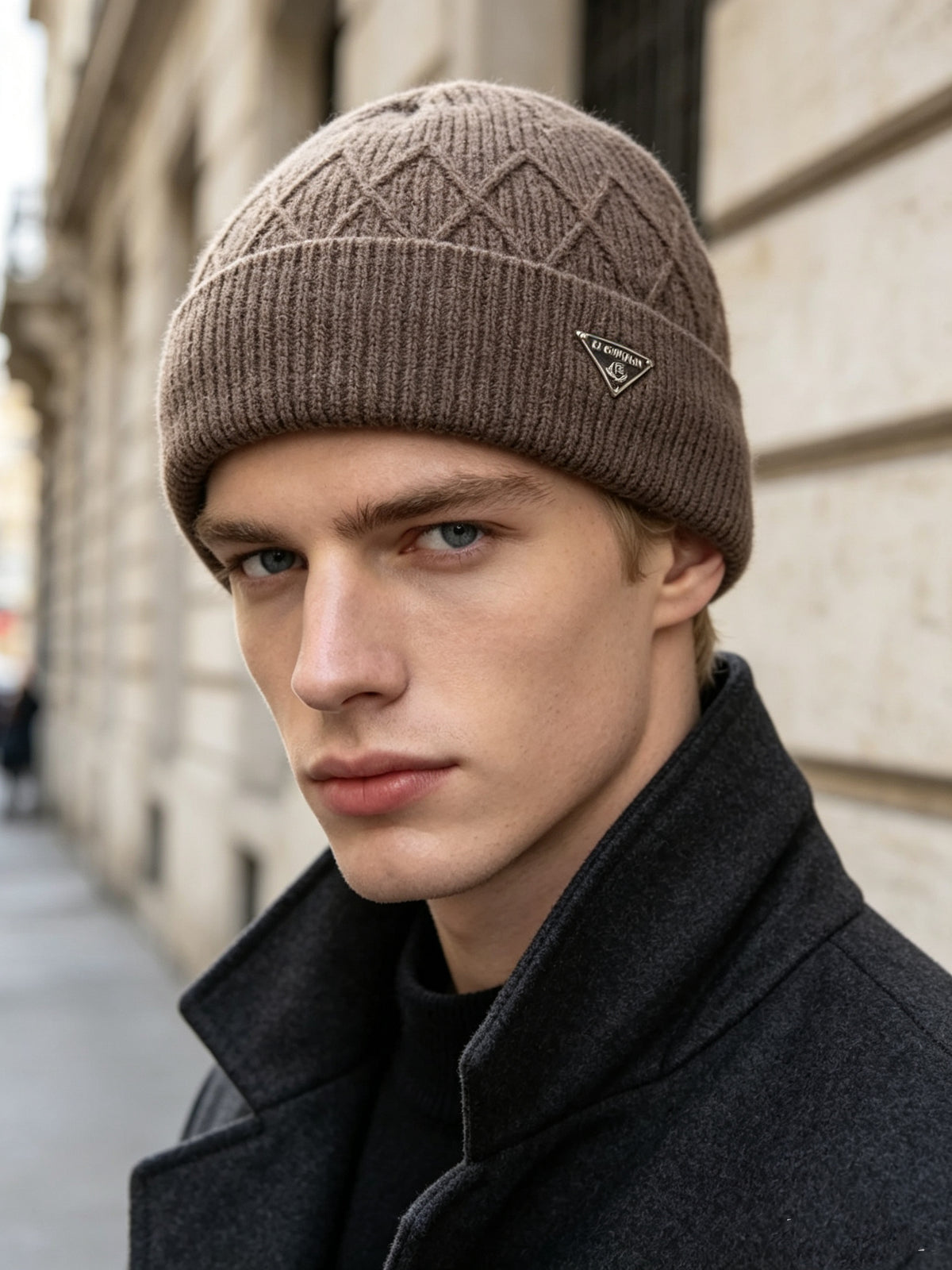Bonnet homme en doublé polaire (x12) #23