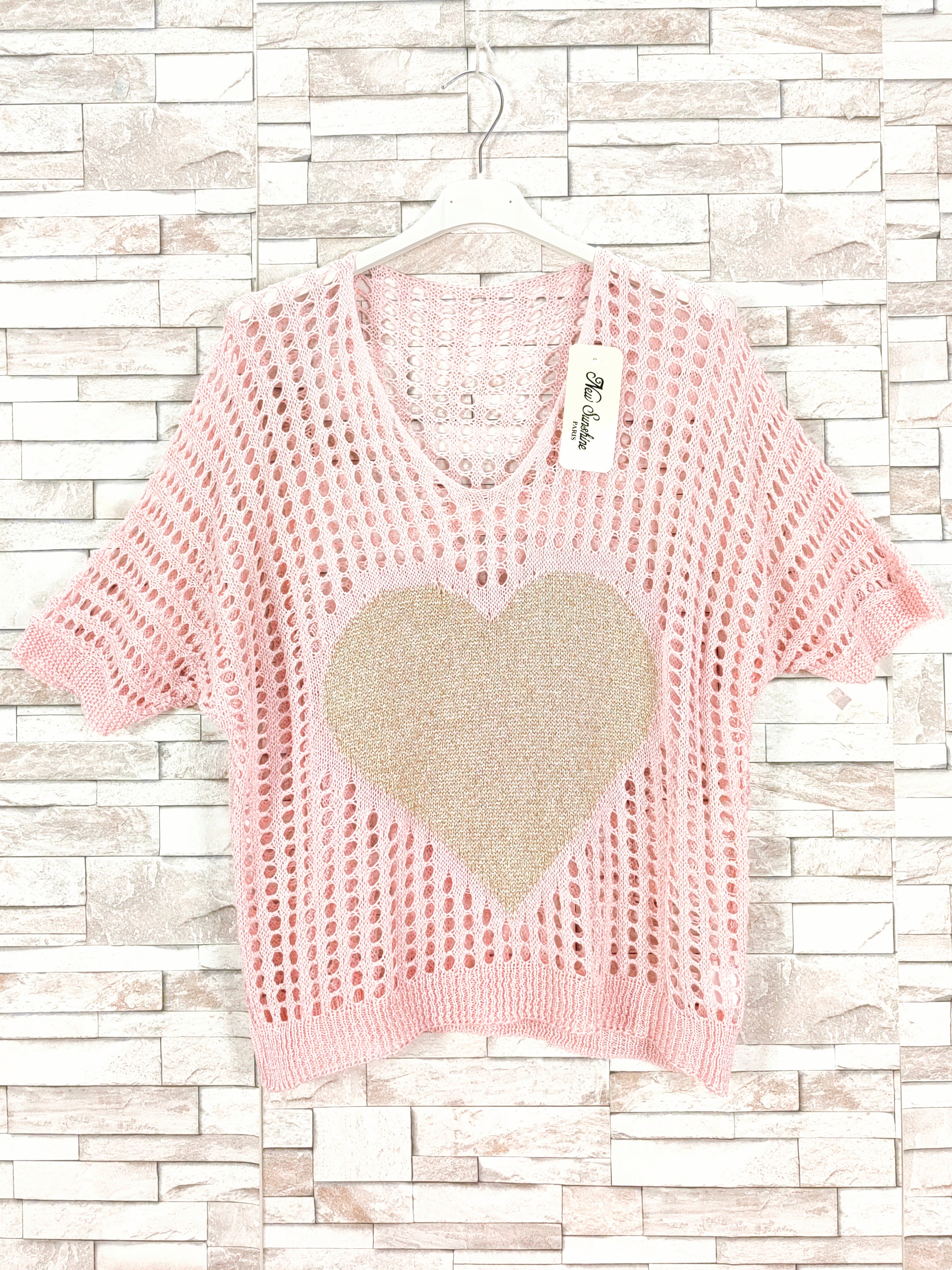 Top crochet coeur (x9)