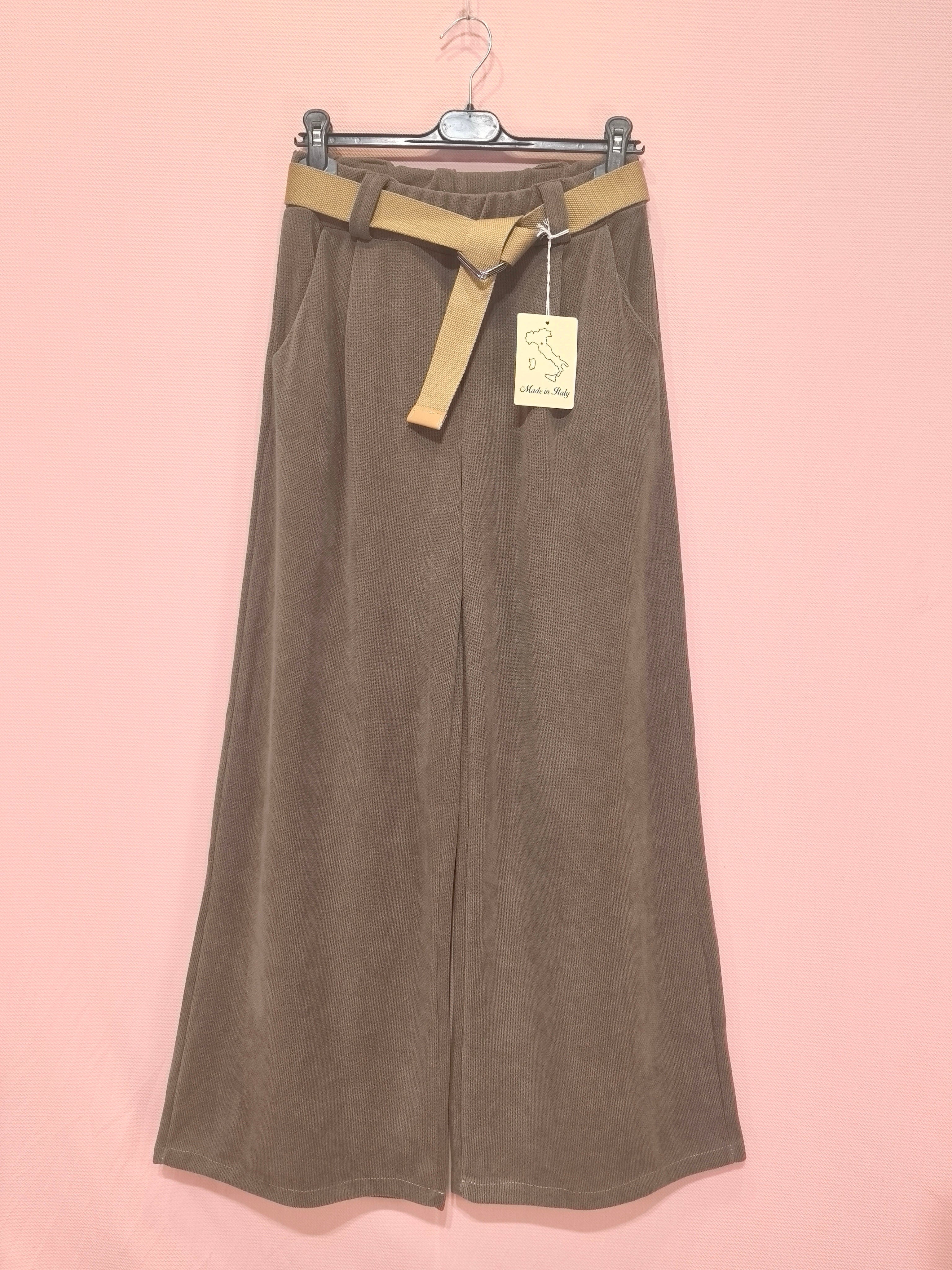 Pantalon large en tissu texturé au toucher doux(x6)