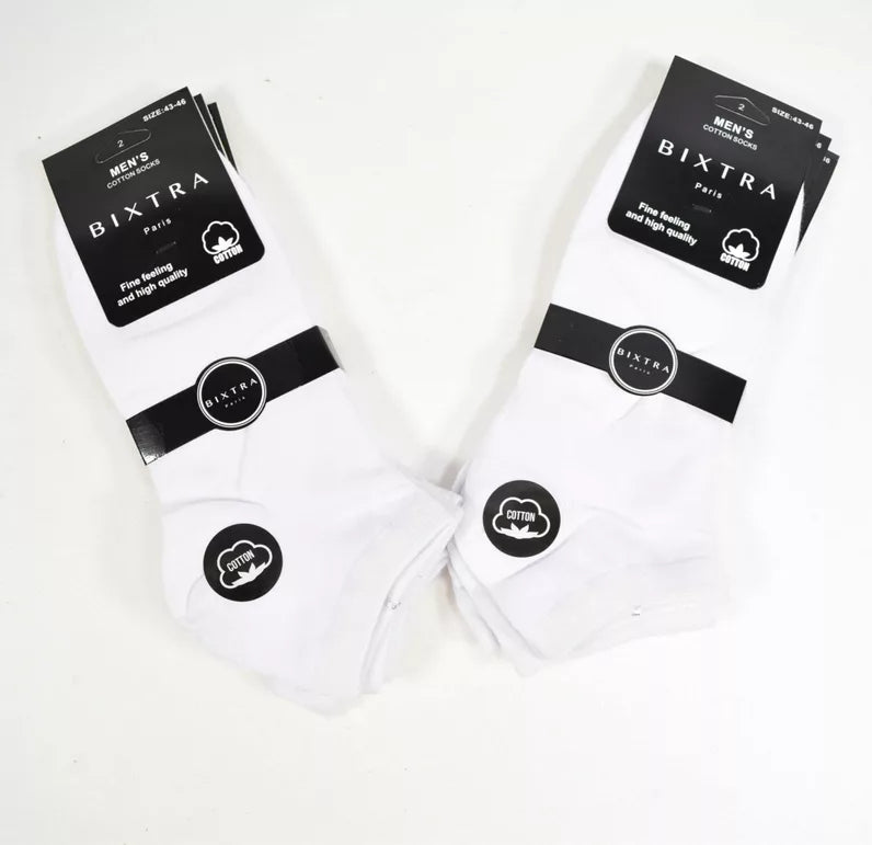 socquettes homme blanche (2x12)