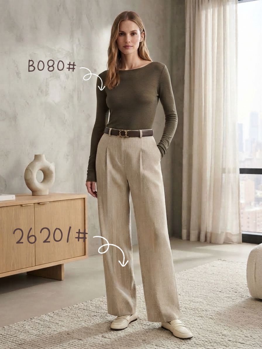 Pantalon Avec Ceinture (x6)