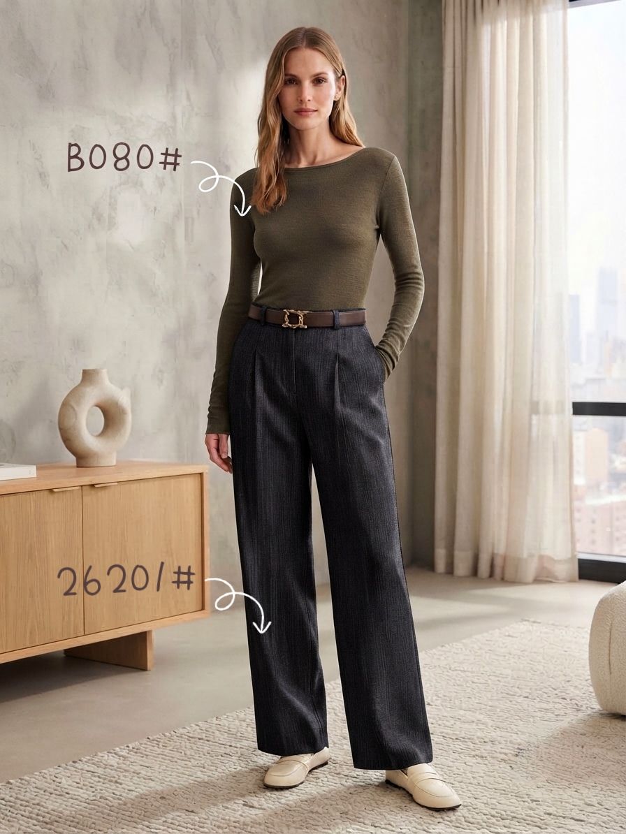 Pantalon Avec Ceinture (x6)