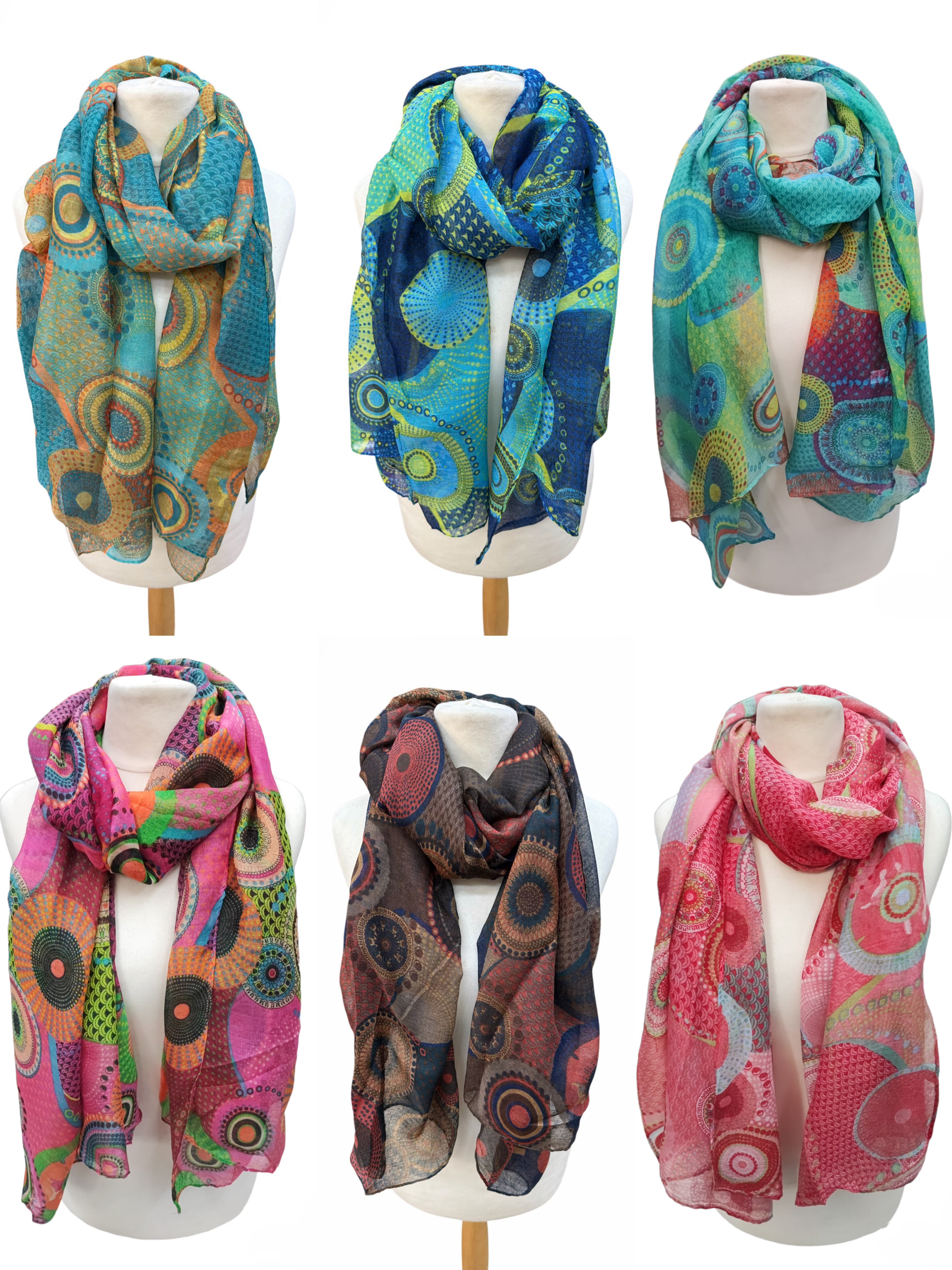 Foulard motif rosace (x12)