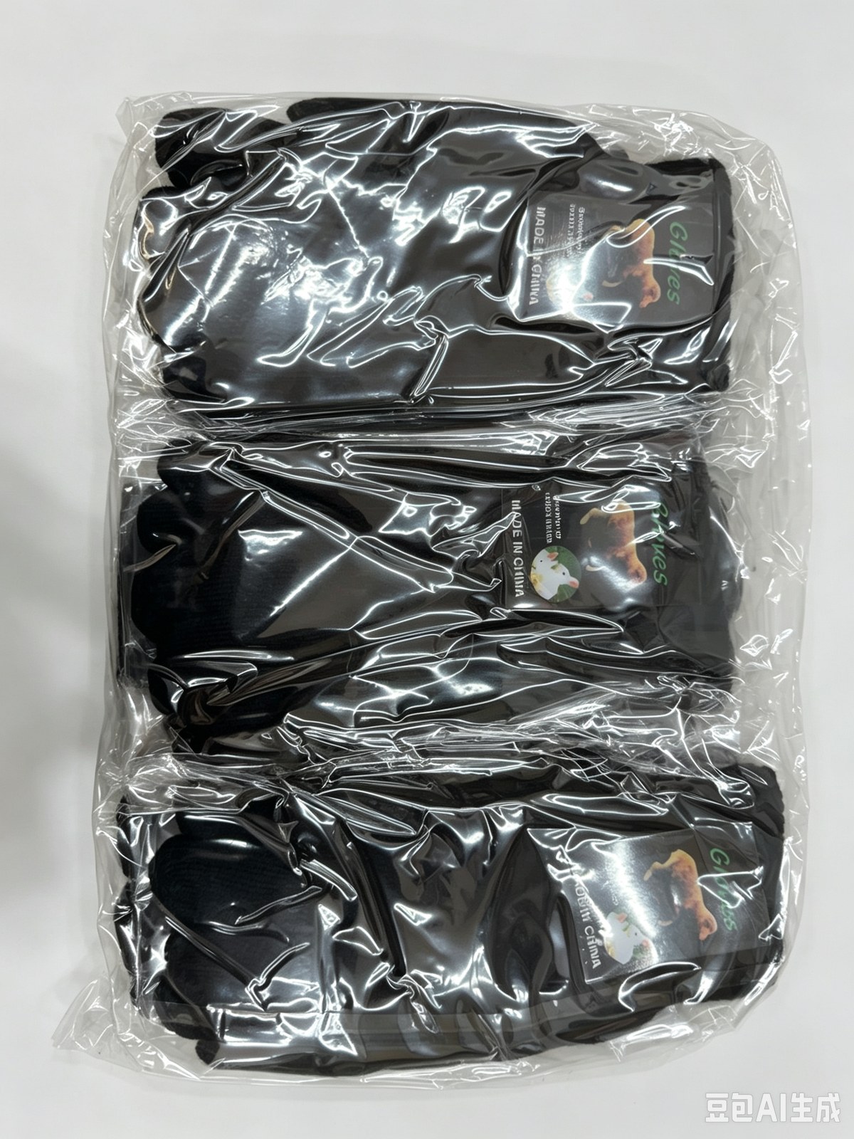 Gants noir simple femme (x12)F1