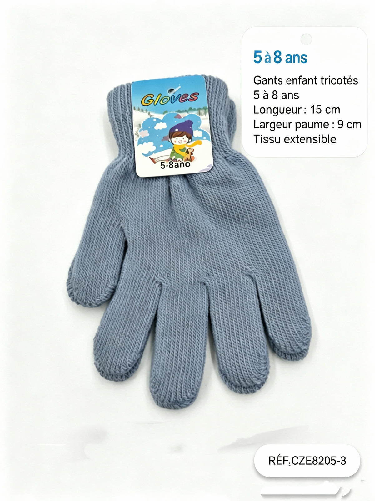 Gants enfant Simple 5/8ans (x12) E3