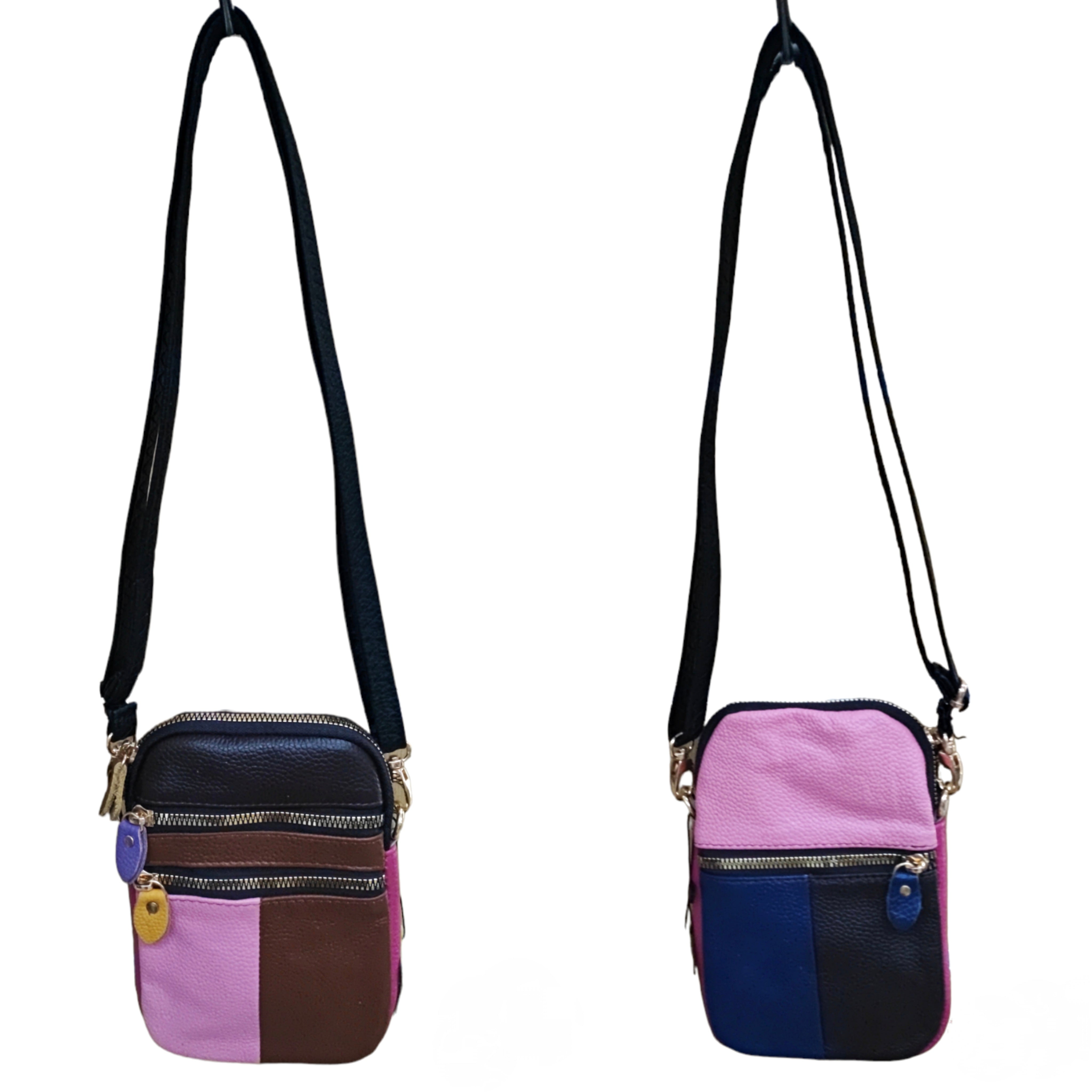 Sac multicouleur- Cuir véritable couleur (X6)