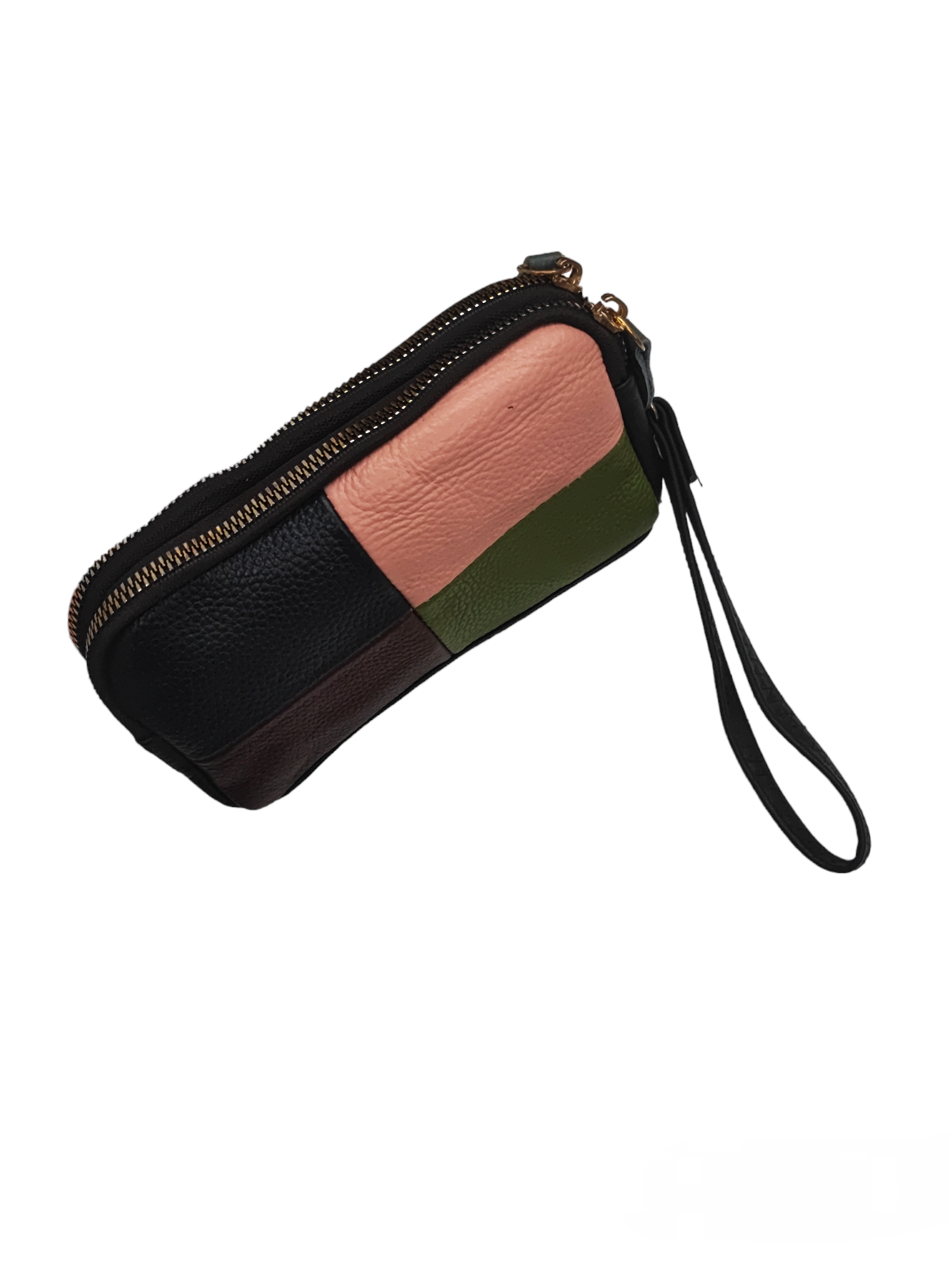 Porte monnaie- Cuir véritable couleur carré(X6)