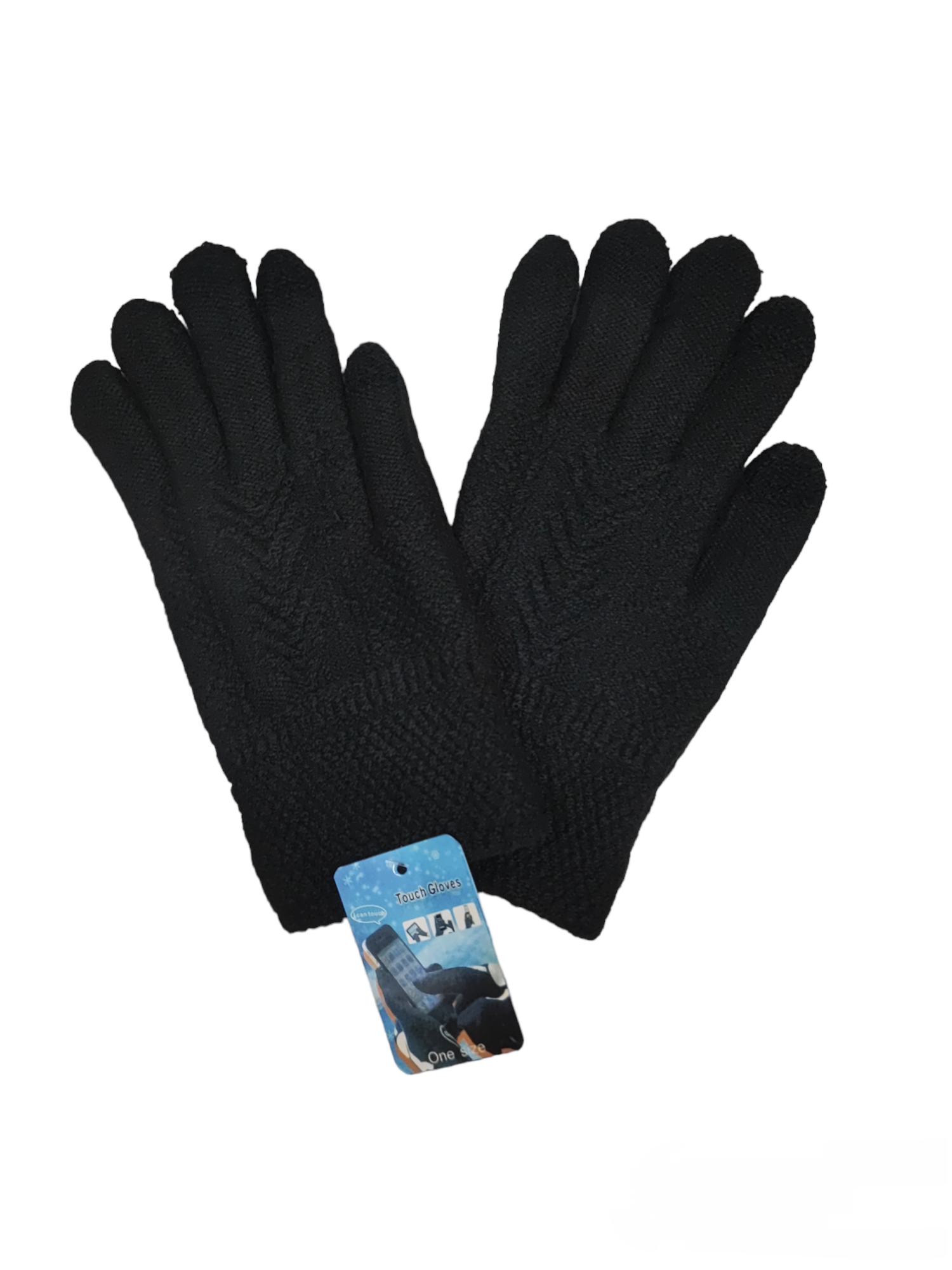 Gants homme tricotés tactiles (x12) H4