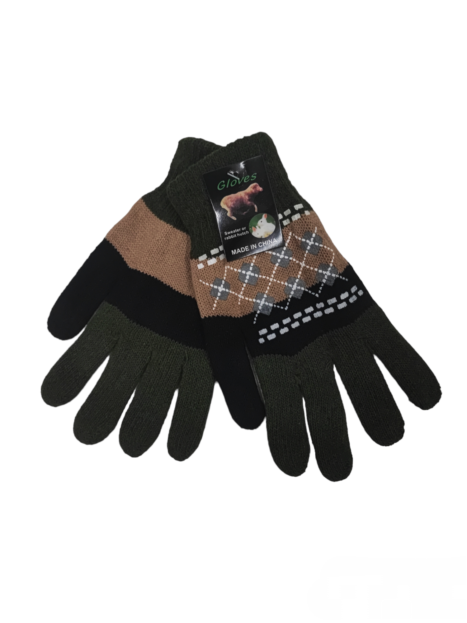 Gants brossés double épaisseur pour hommes (x12)