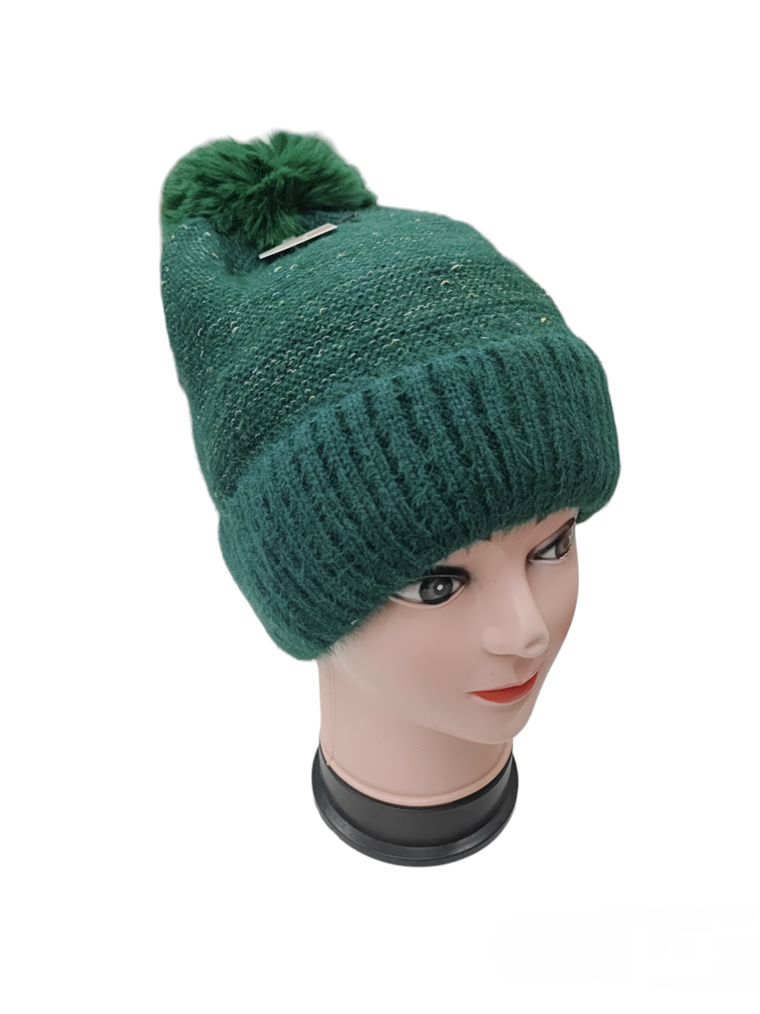 Bonnet Femme fourré pompon (x12) #4