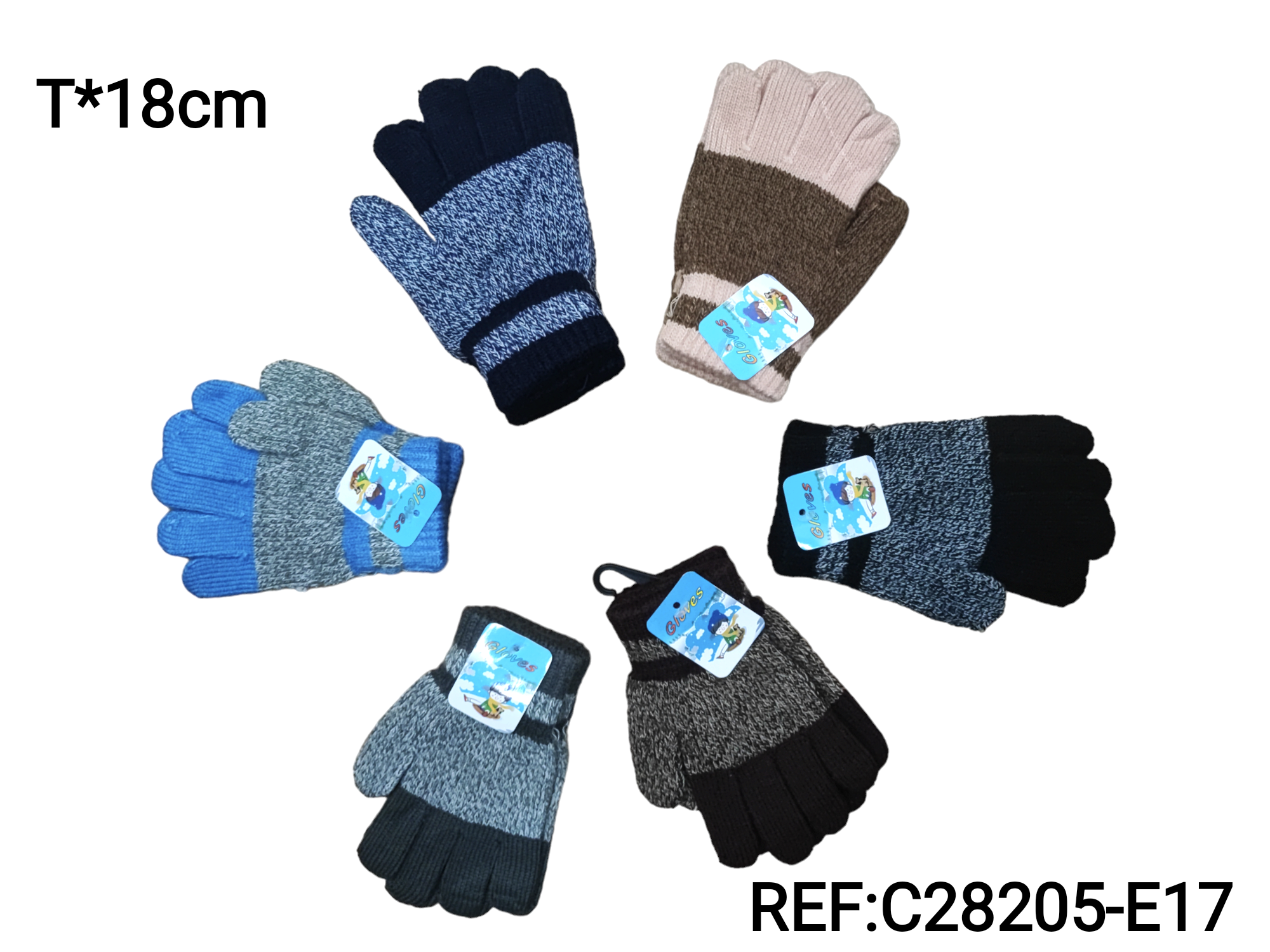 Gants enfant du milieu 6/12ans (x12)