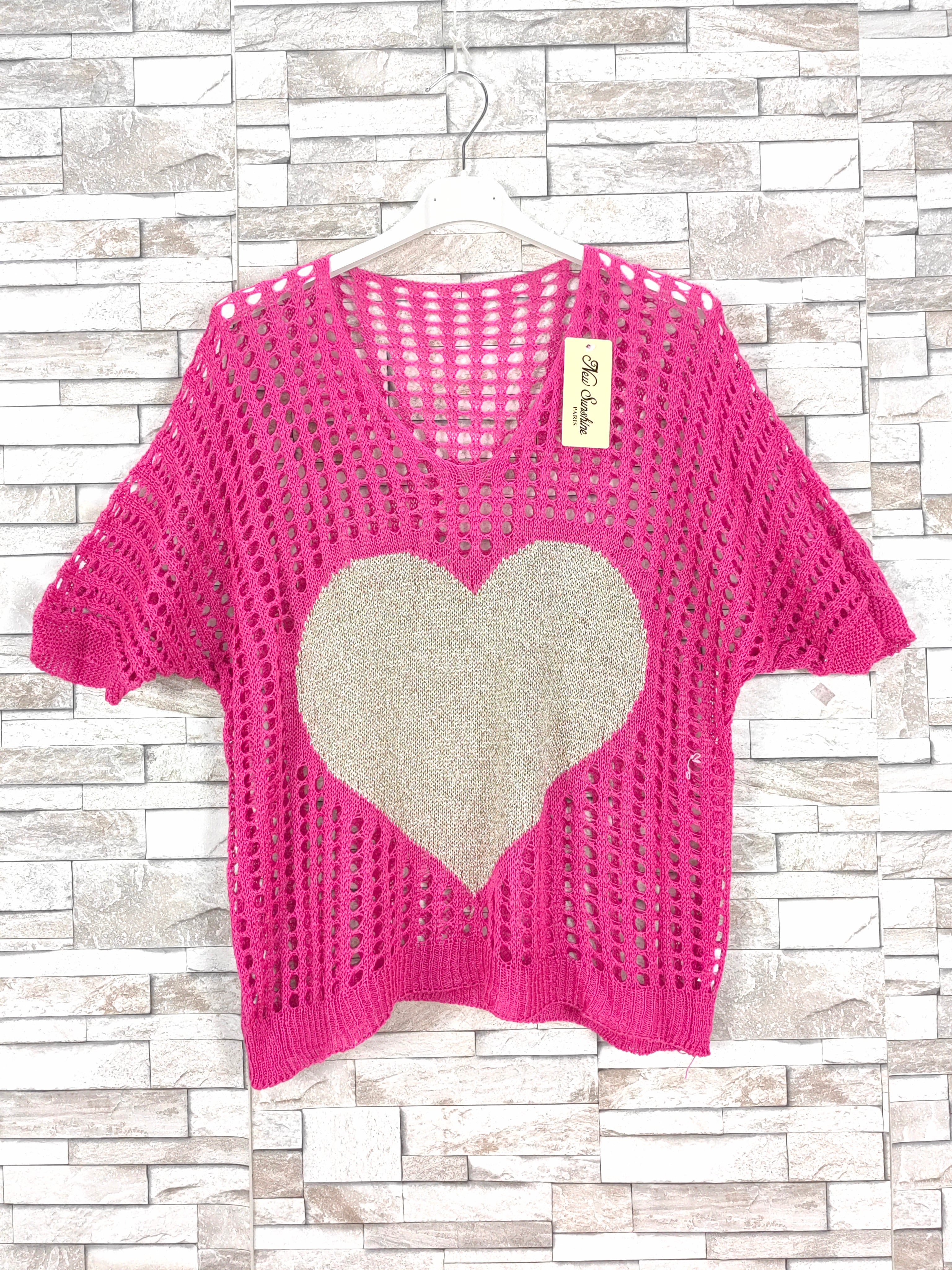 Top crochet coeur (x9)