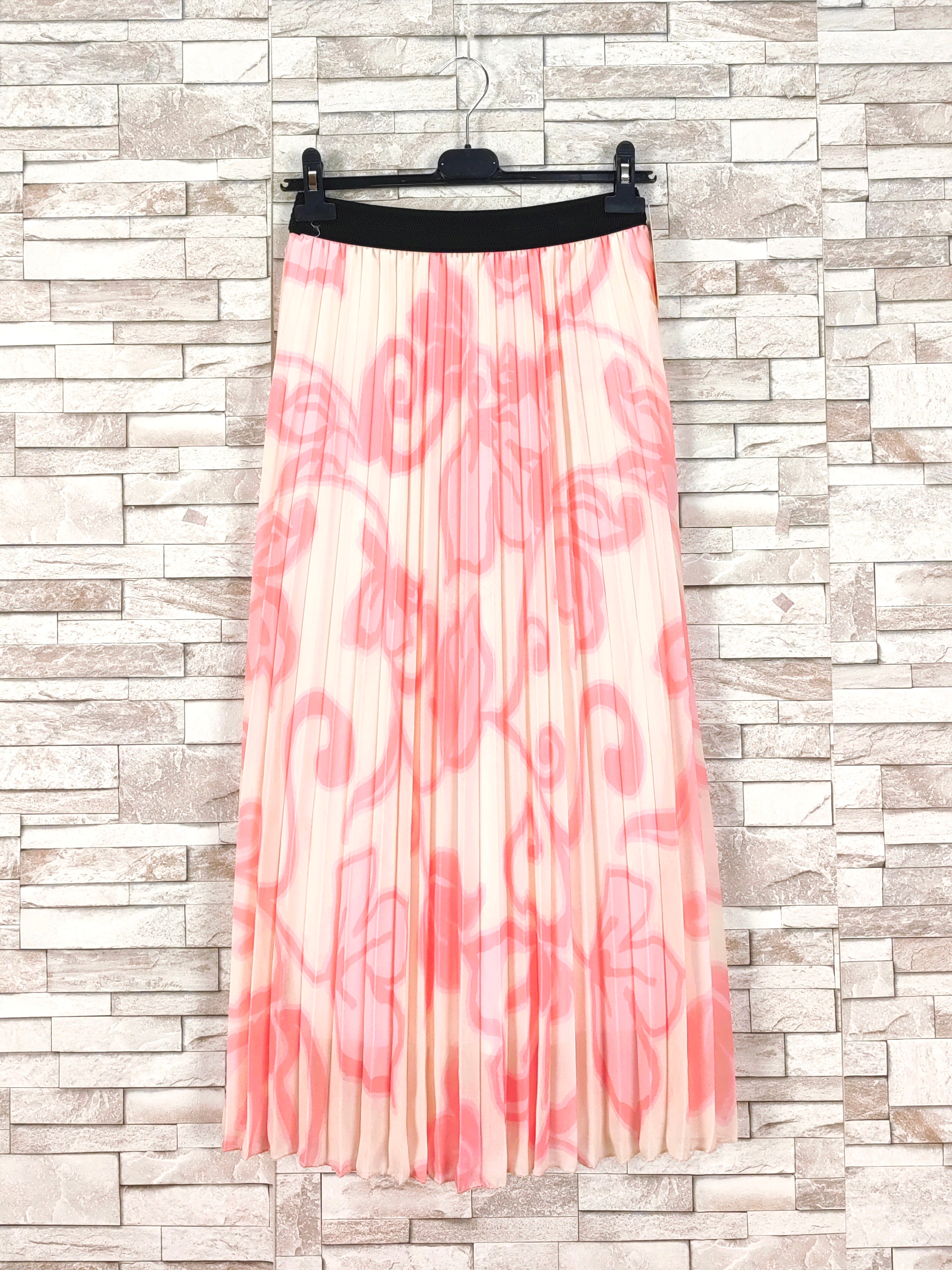 Jupe longue plissée imprimée (x6)