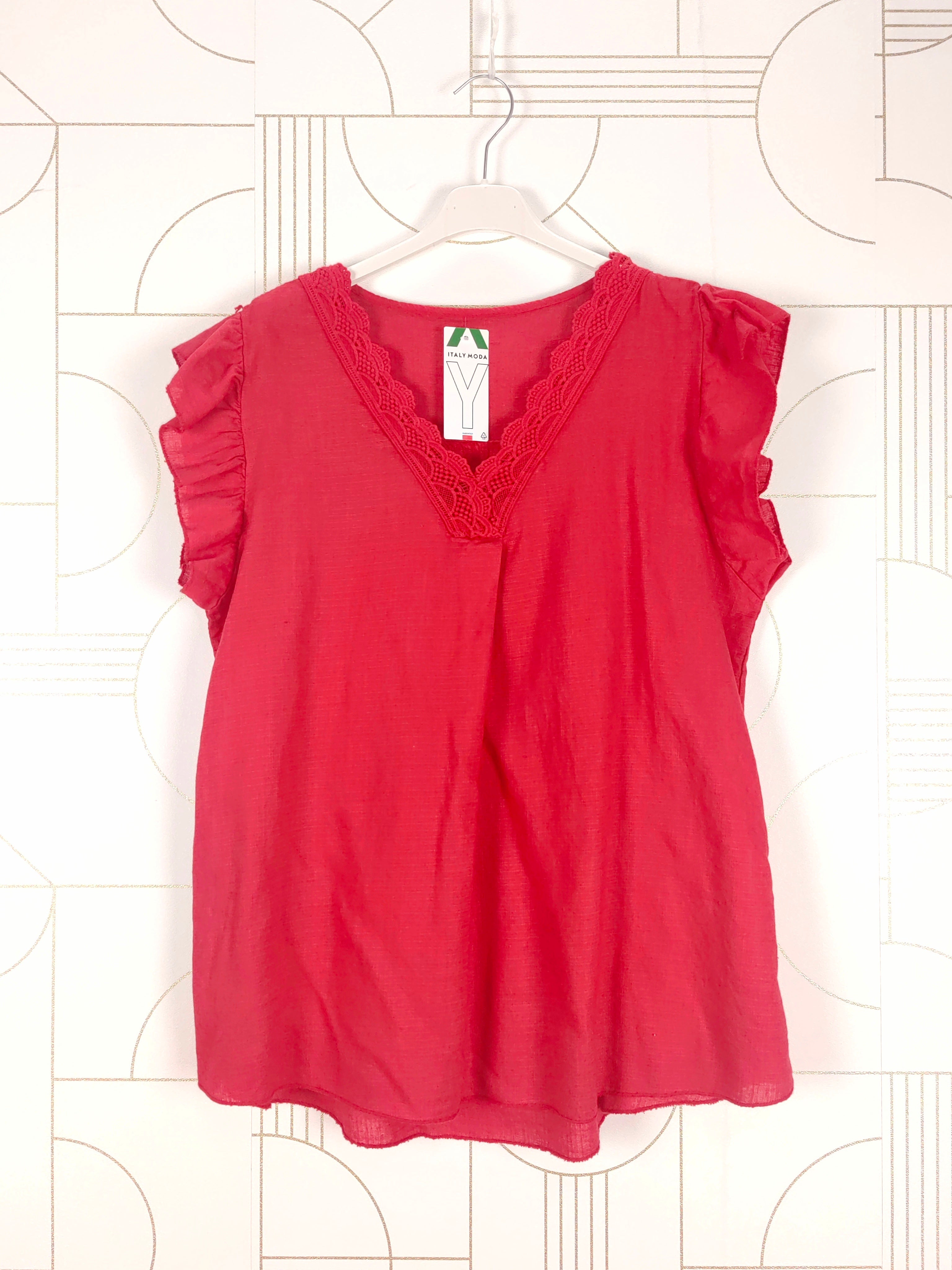 Blouse sans manches à col v (x9)