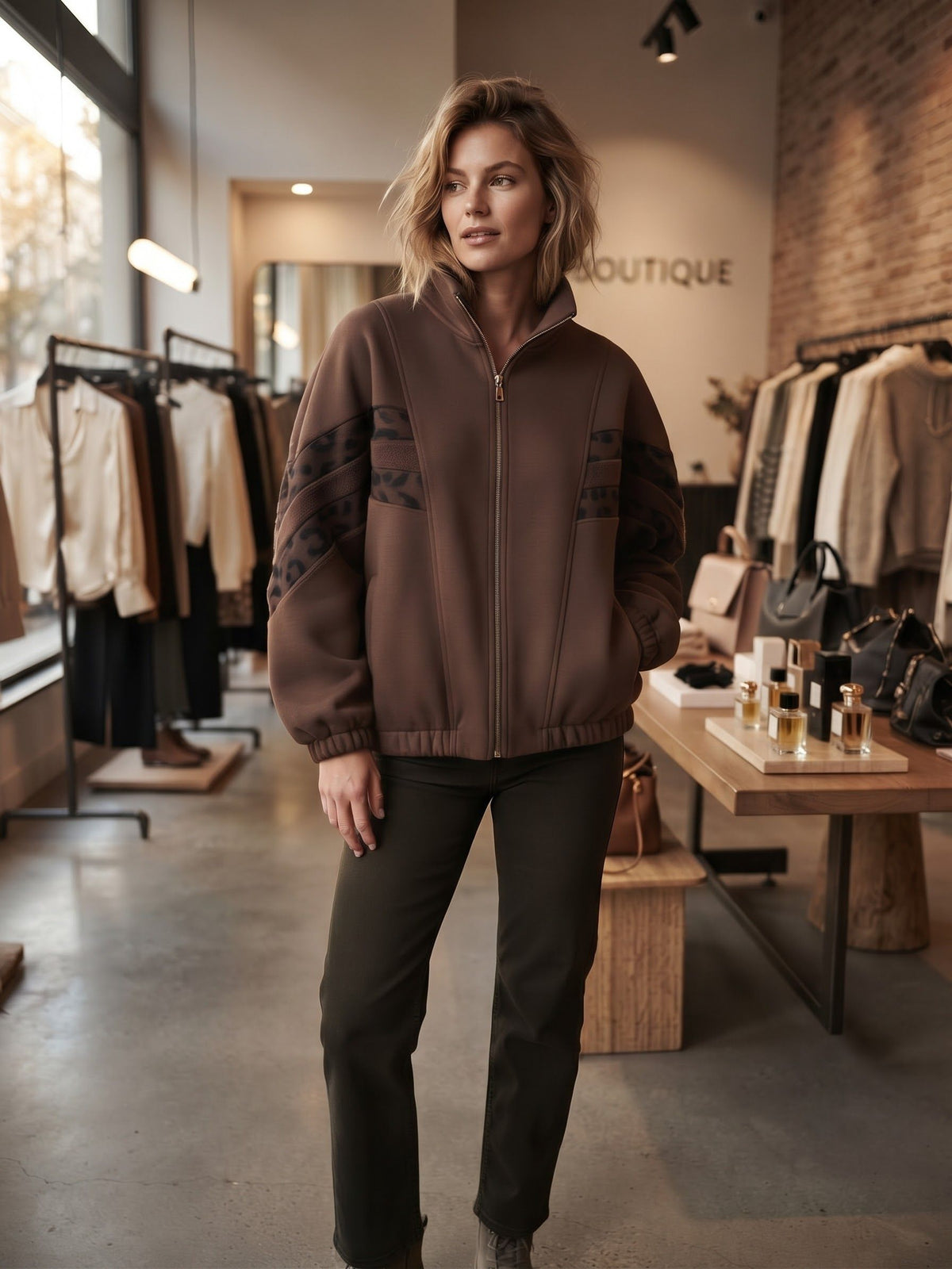 Sweat Zippé Matière Épaisse (x6)
