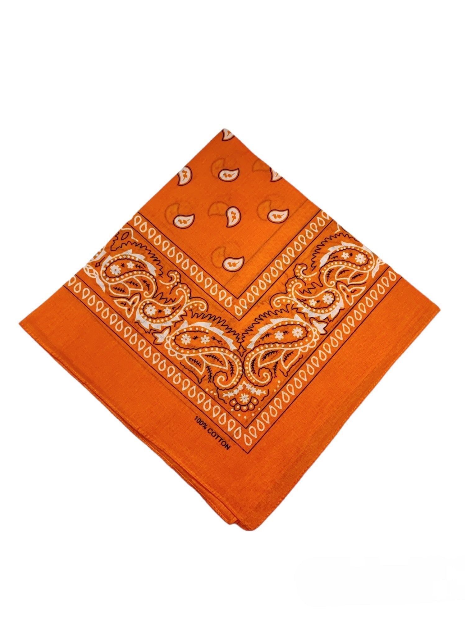 Bandana Carré 100% Coton motif paisley (x12)