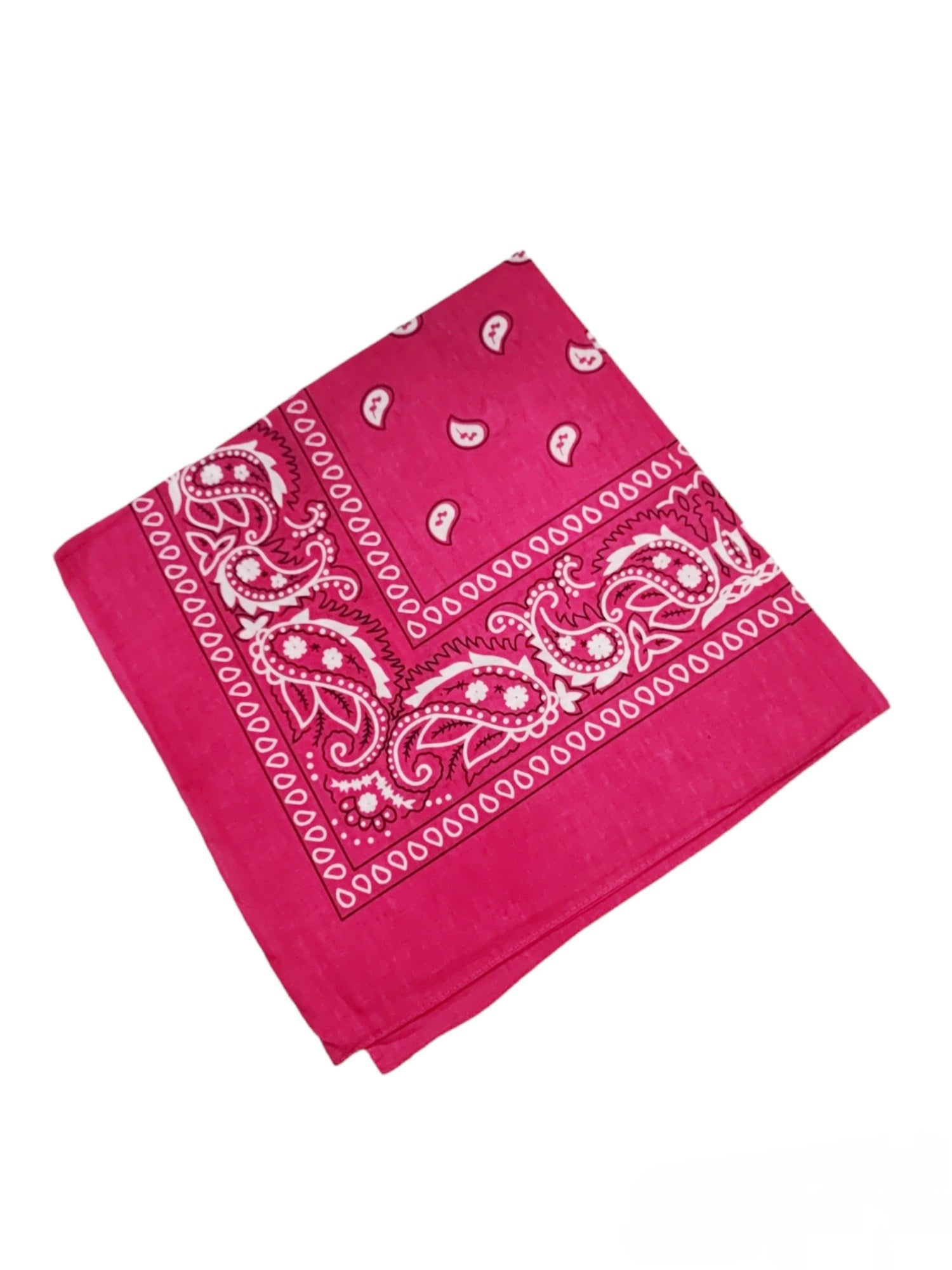 Bandana Carré 100% Coton motif paisley (x12)