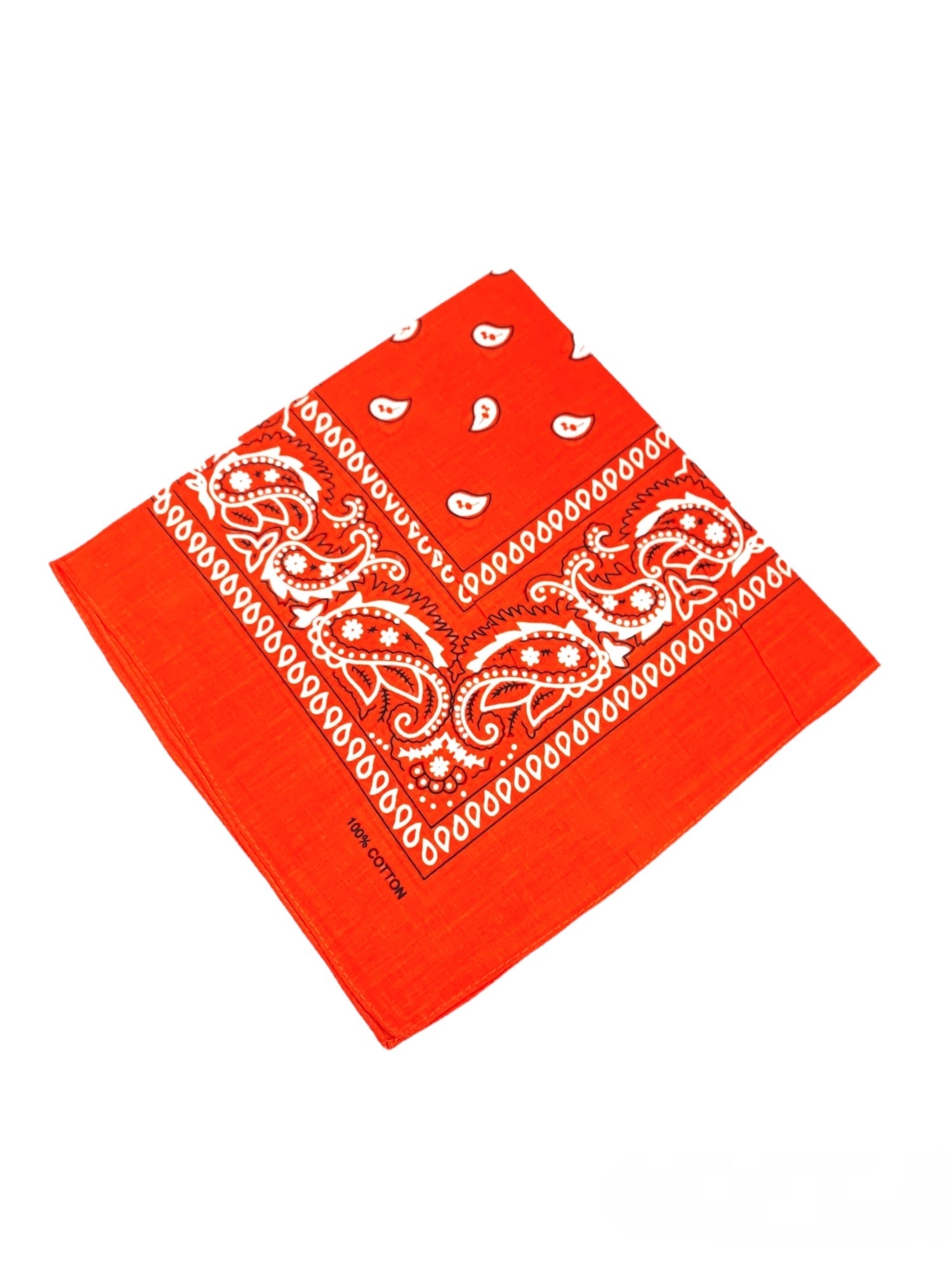 Bandana Carré 100% Coton motif paisley (x12)