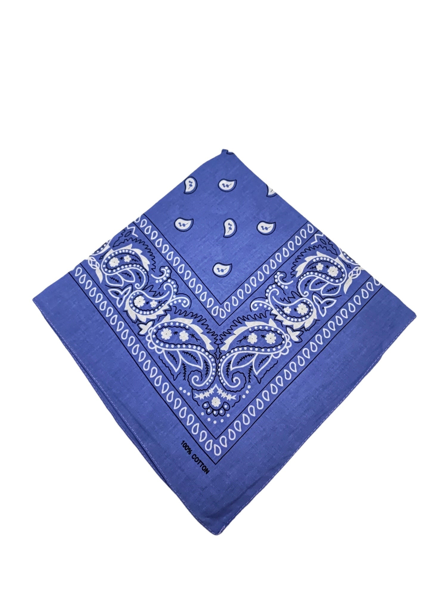 Bandana Carré 100% Coton motif paisley (x12)