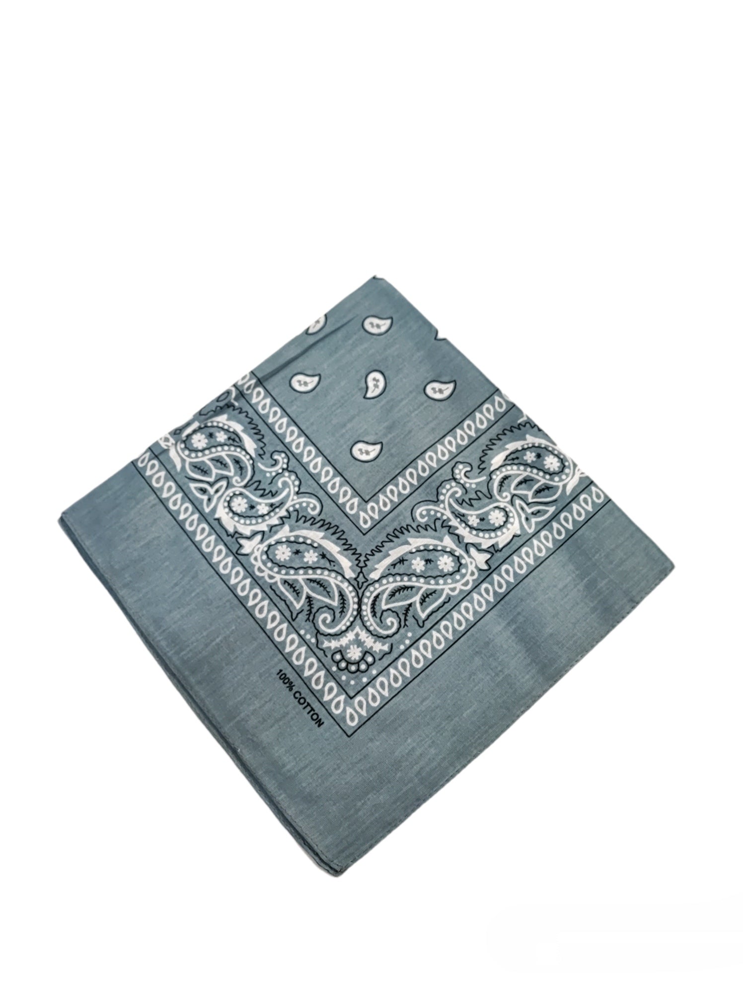 Bandana Carré 100% Coton motif paisley (x12)