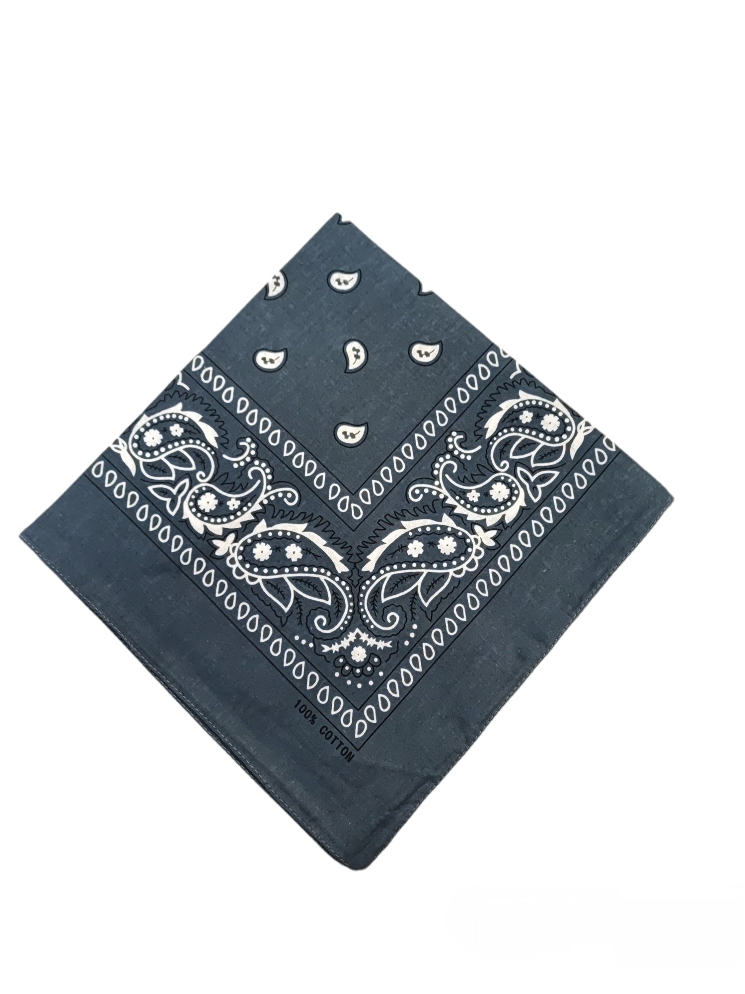 Bandana Carré 100% Coton motif paisley (x12)