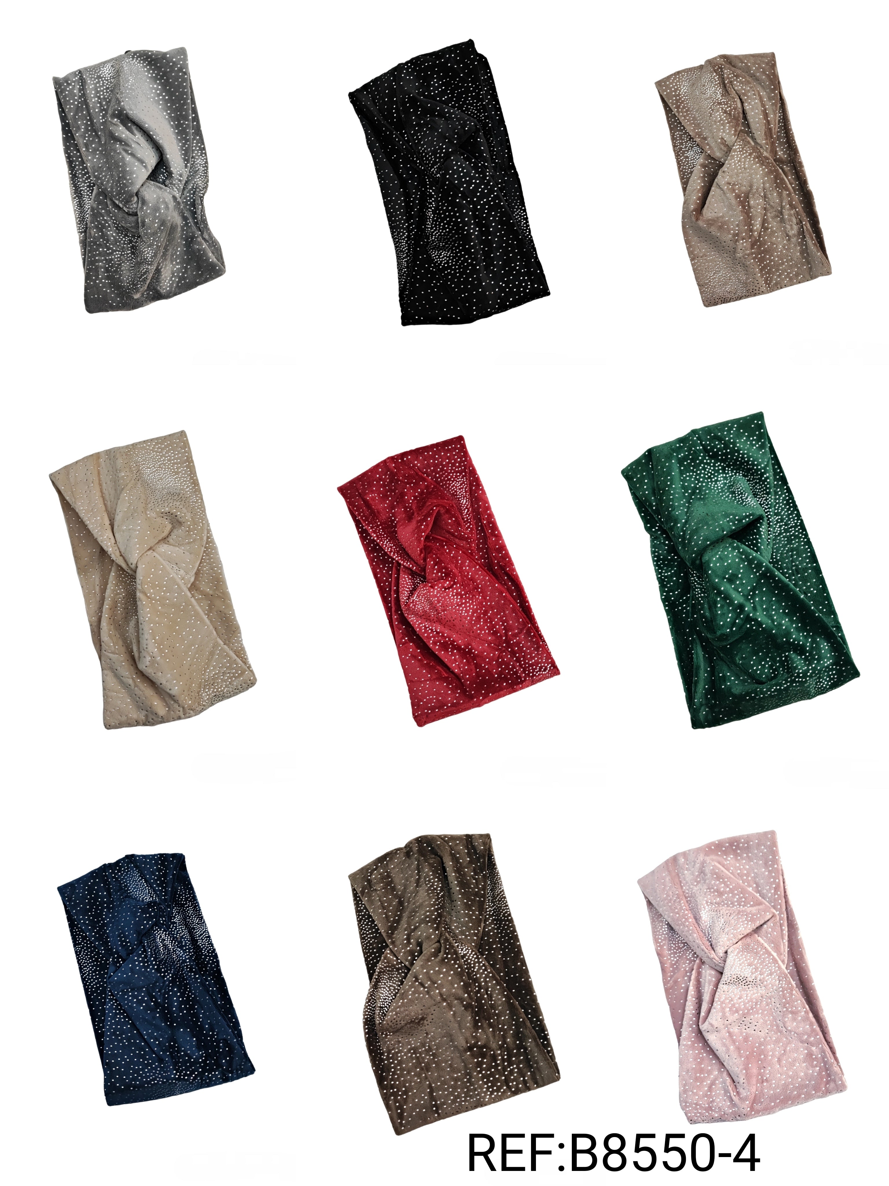 Bandeau Velour strassé (x12)#4