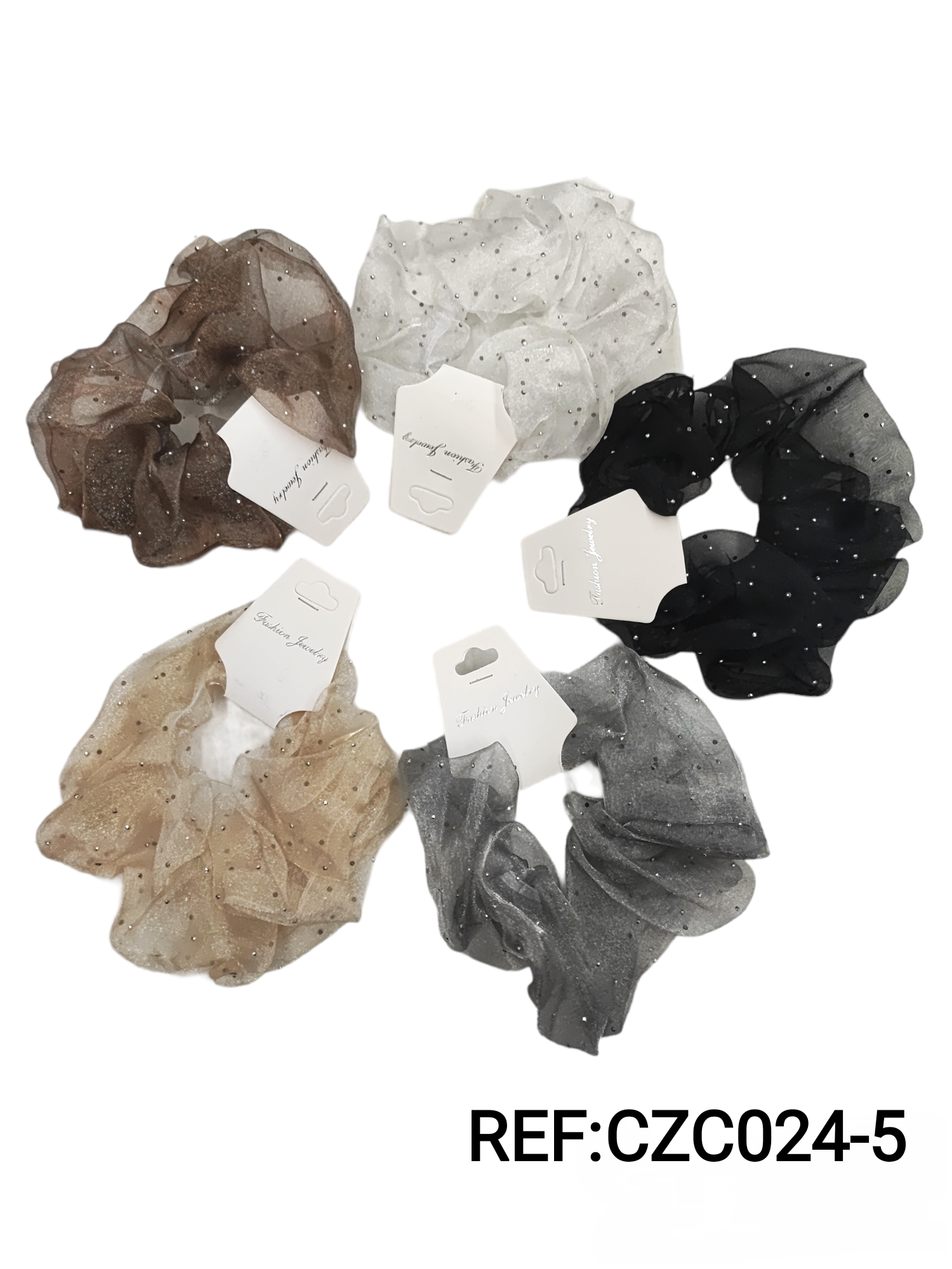 Chouchou  Scrunchie élastique froufrou   (x12)#5