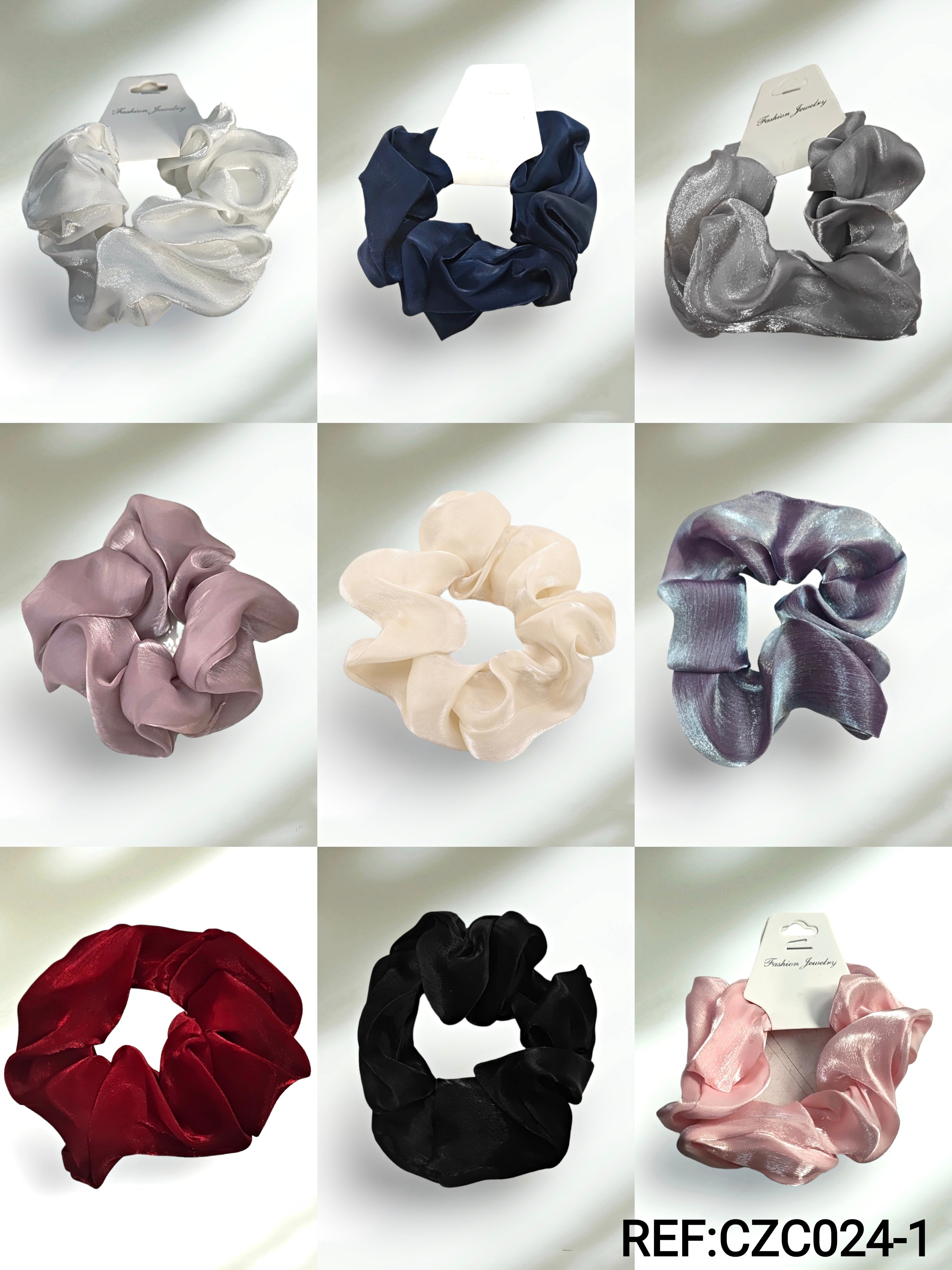 Chouchou  Scrunchie élastique froufrou   (x12)#1