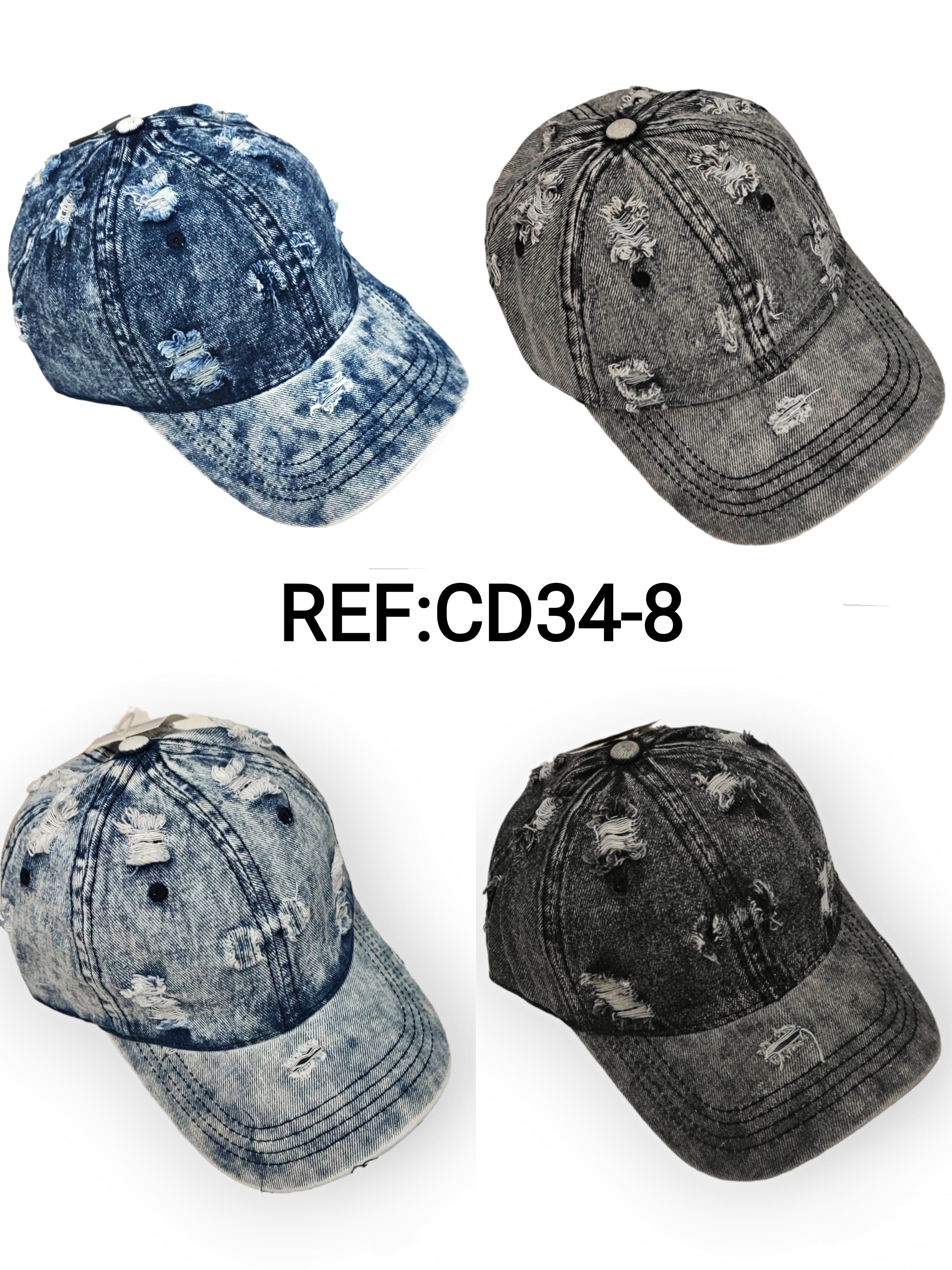 Casquettes jean (x12)