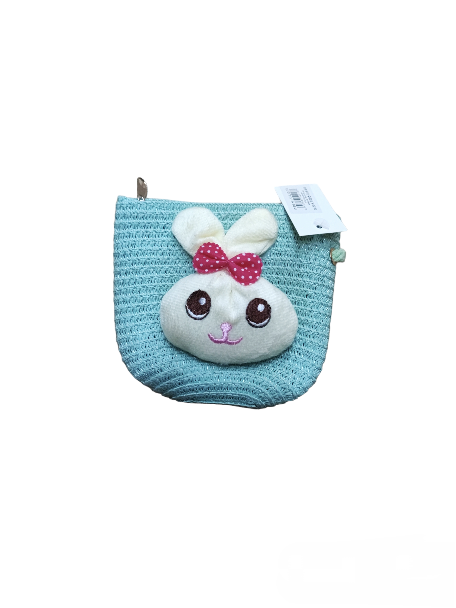 Sac mini paille fille motif lapin (x12)#13
