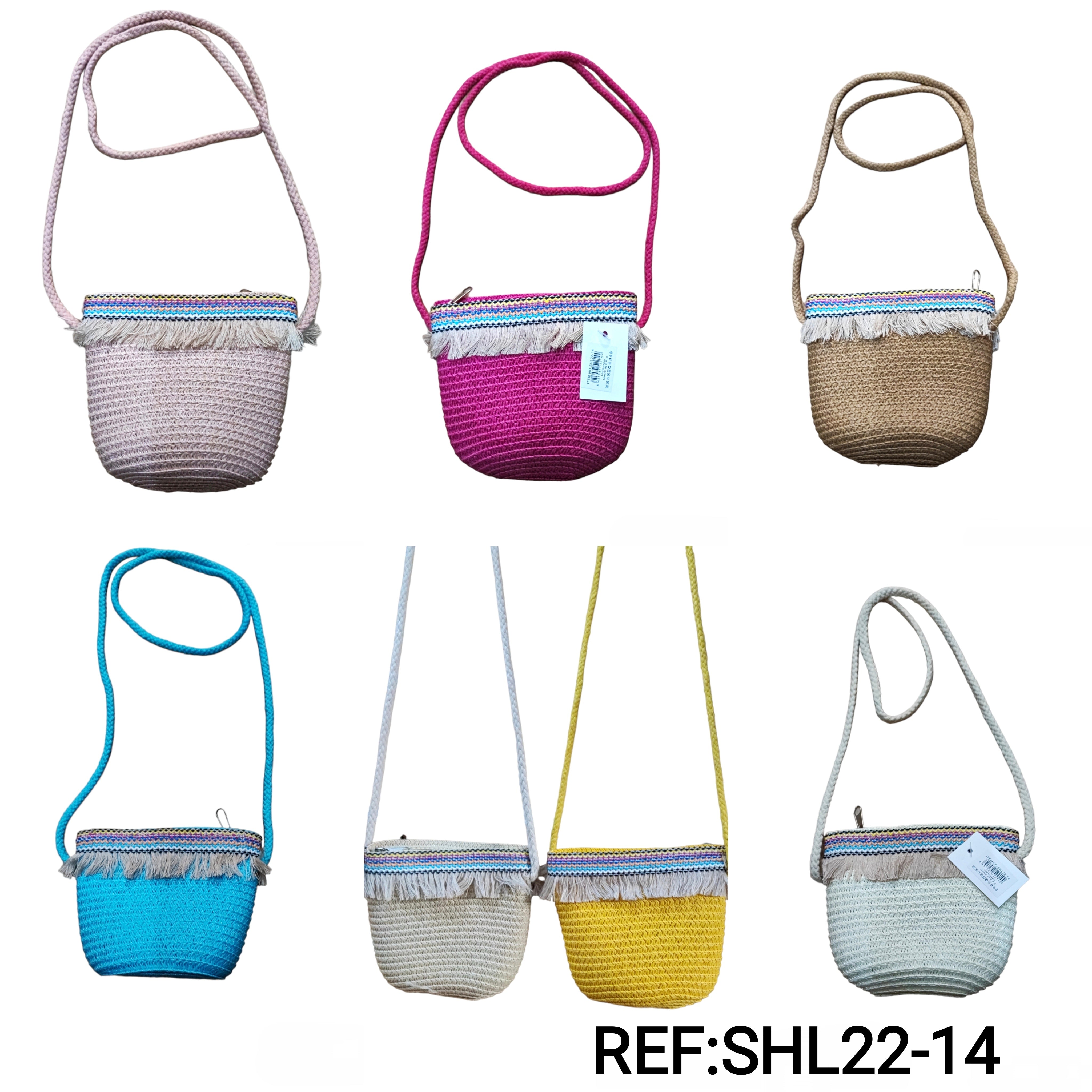 Sac mini paille fille   (x12)