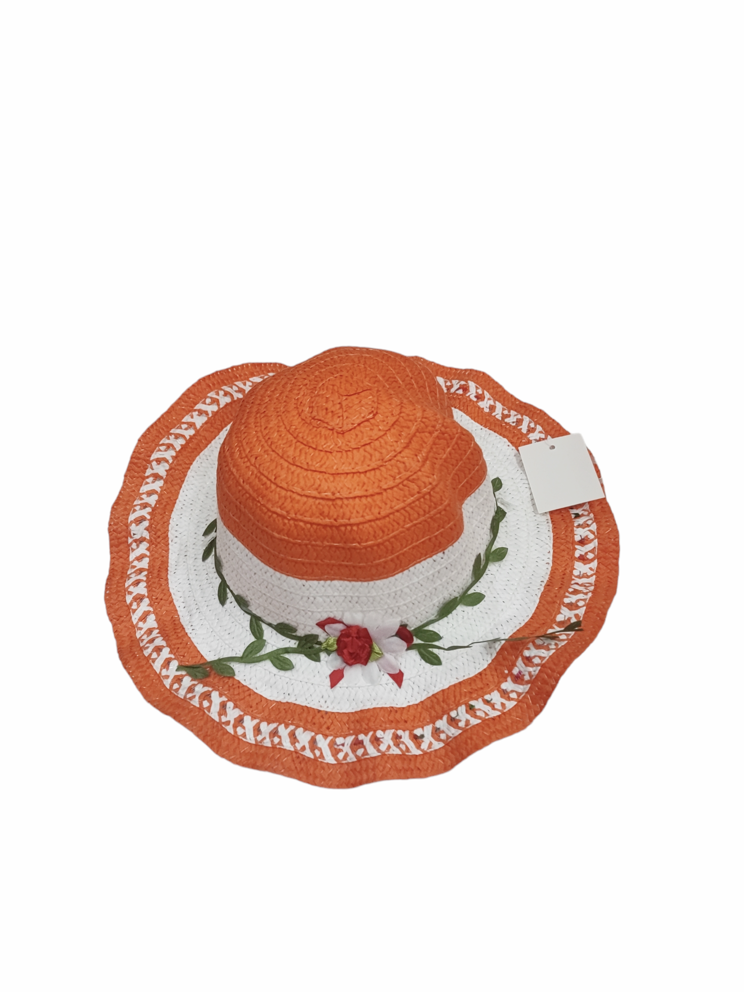 Chapeaux enfant motif fleurs (x12)
