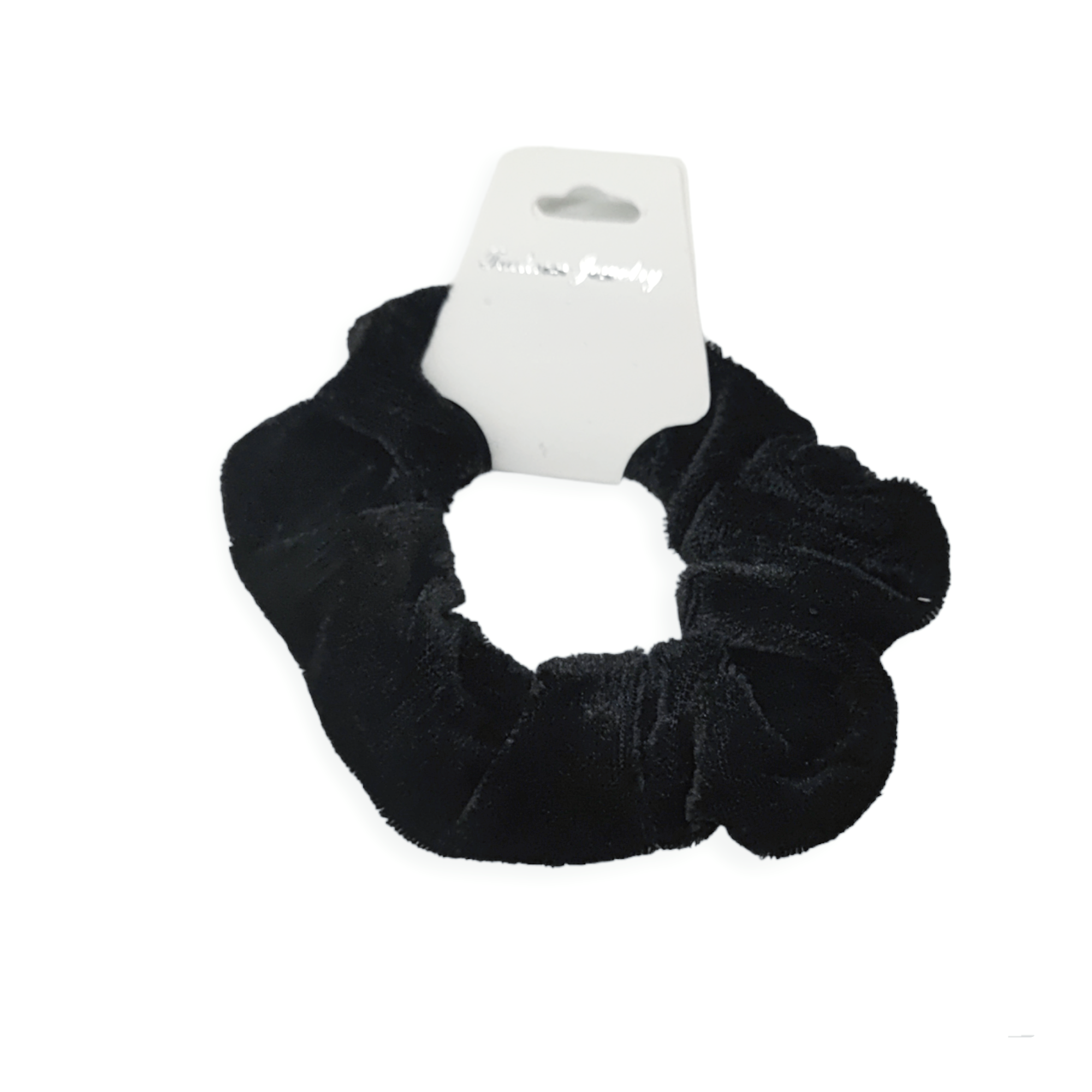 Chouchou noir style velours (x20)