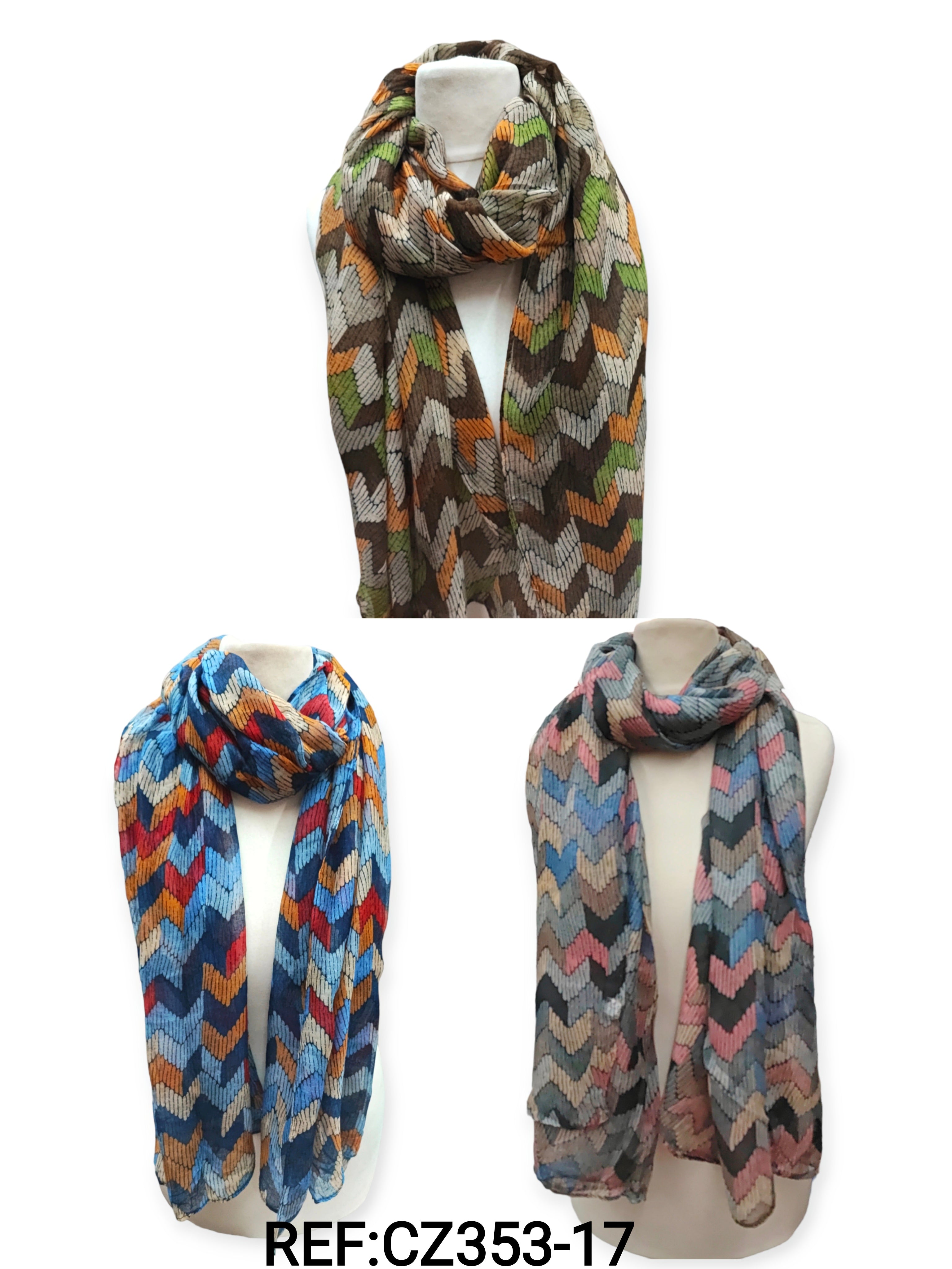 Foulard imprime petite vague
(x12)#17