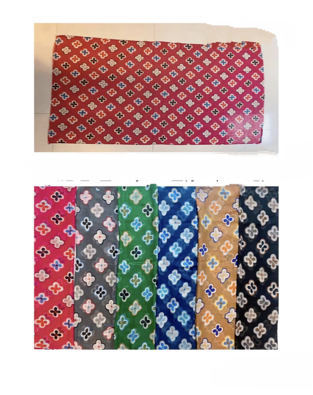 foulard imprime motif Trèfle
(x12) #9