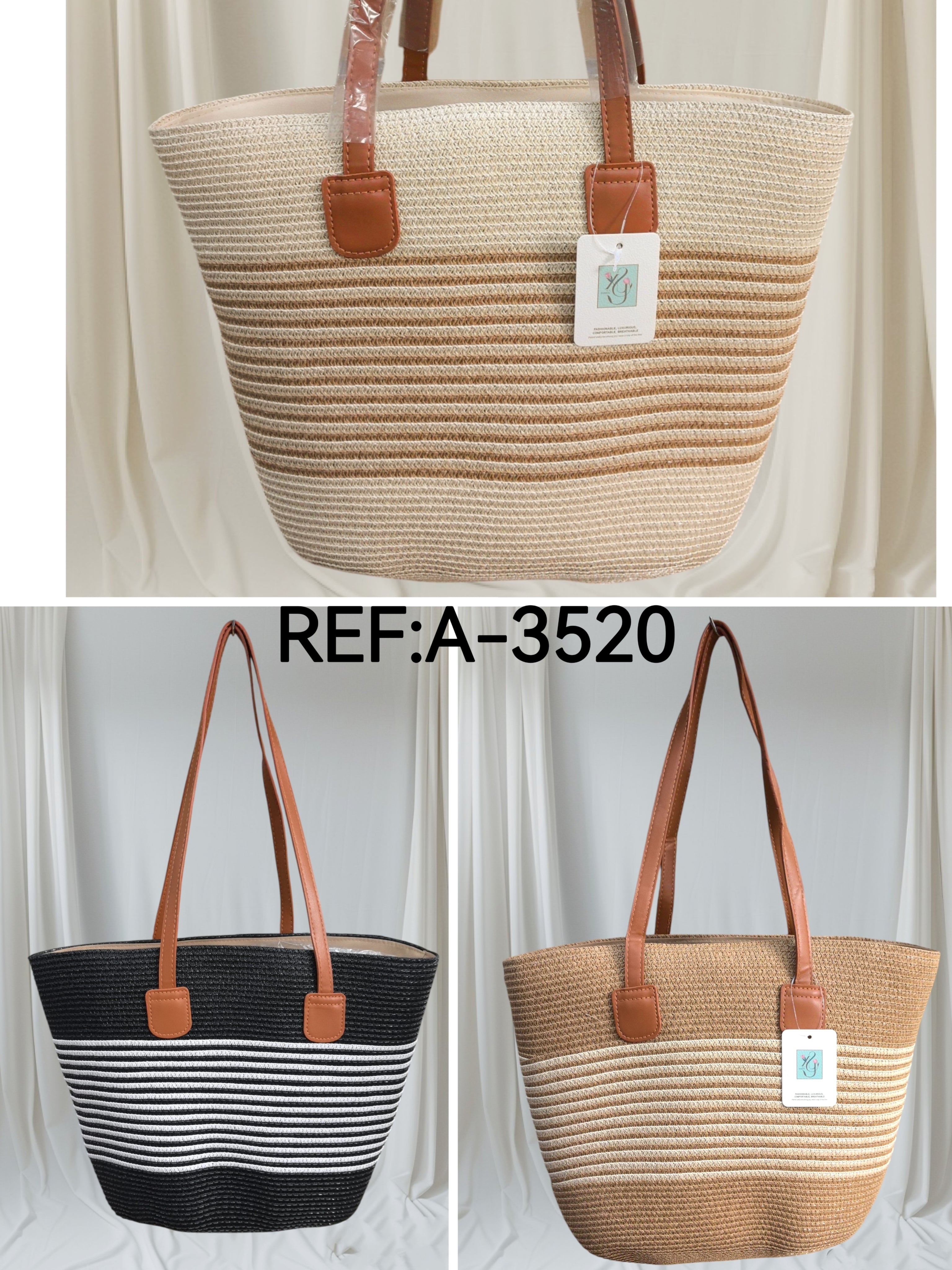 Sac cabas paille  (x6)