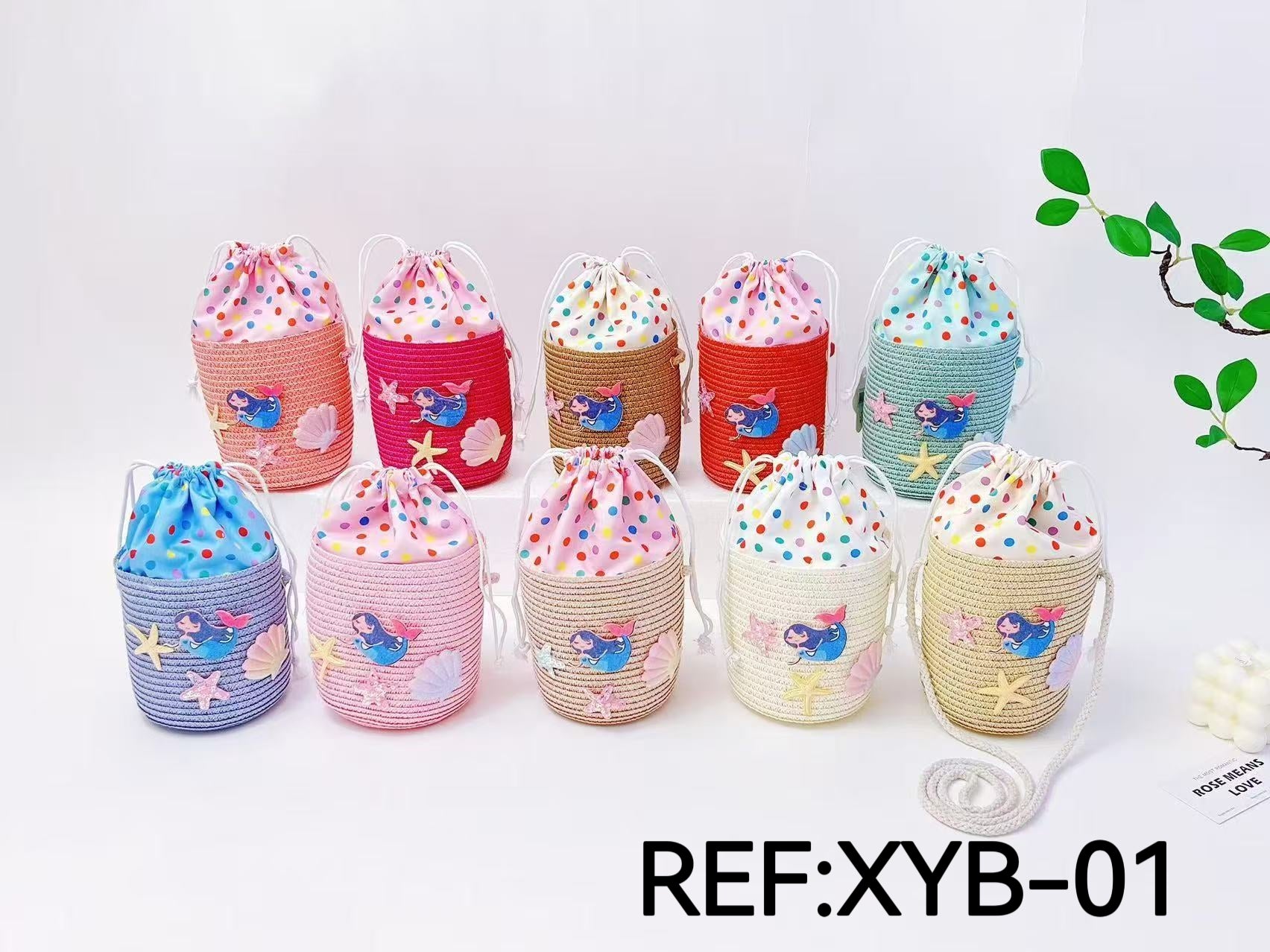 Sac mini paille fille   (x12)#01