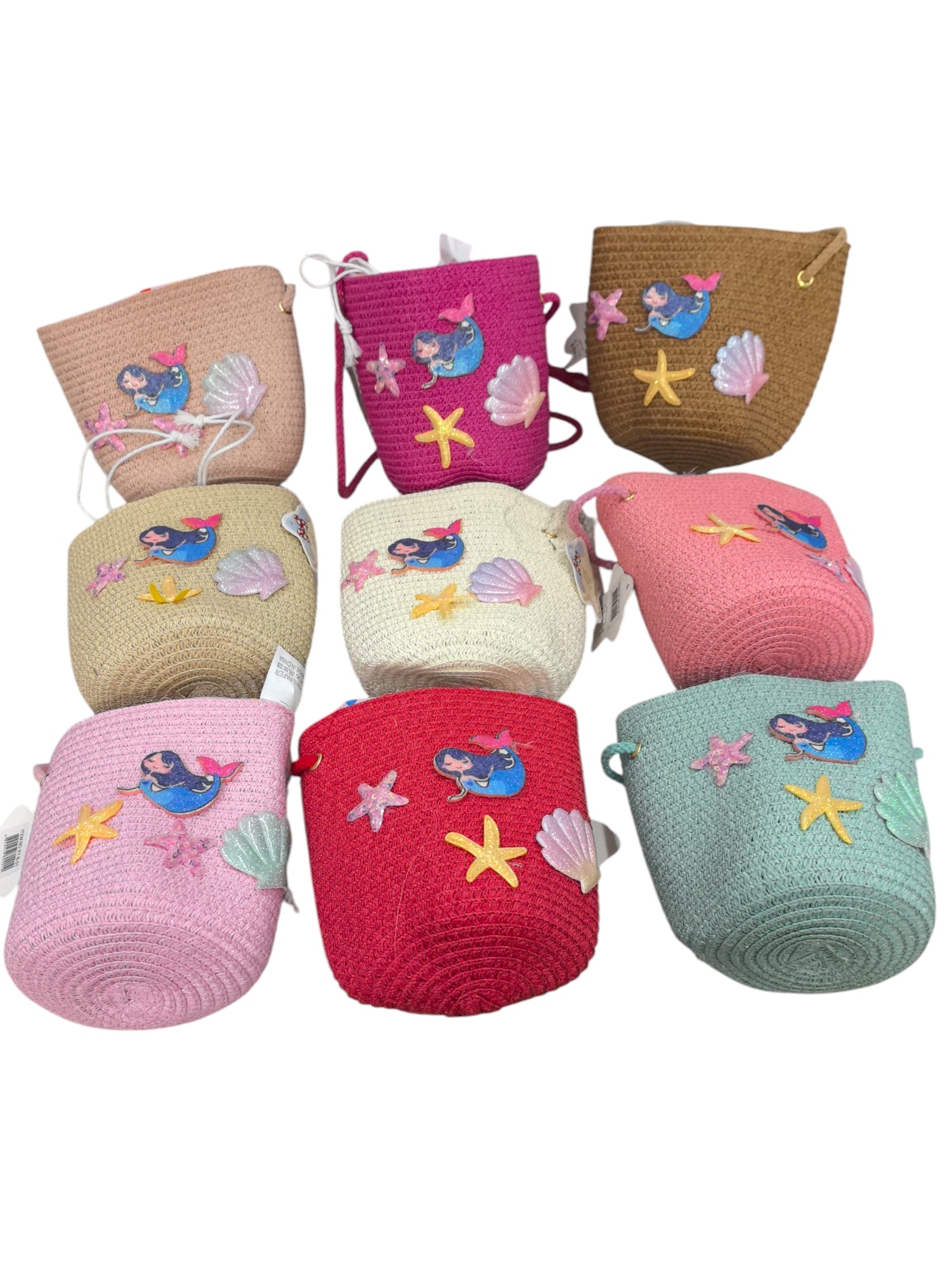 Sac mini paille fille   (x12)#01