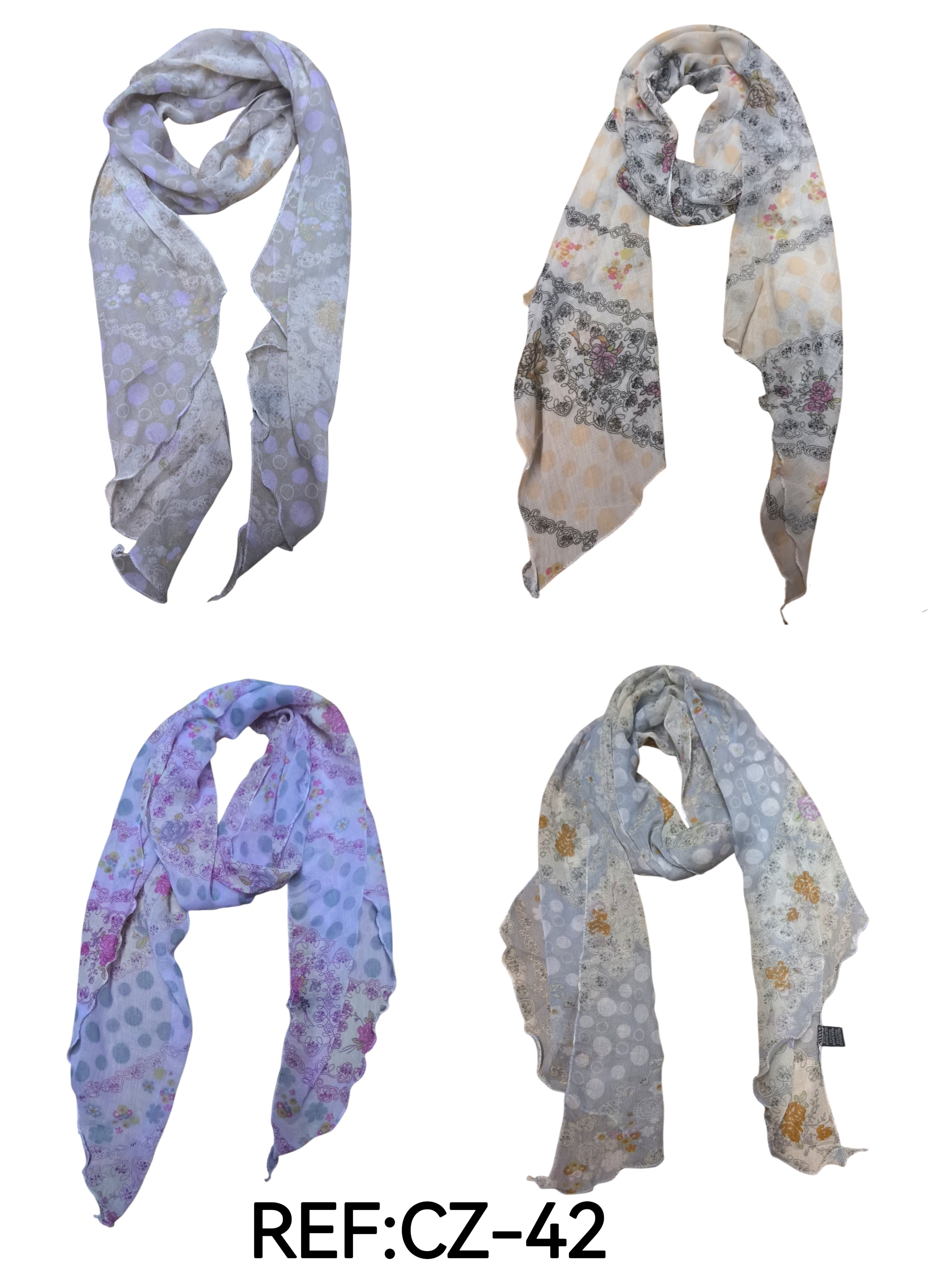 Foulard motif rond (x12)