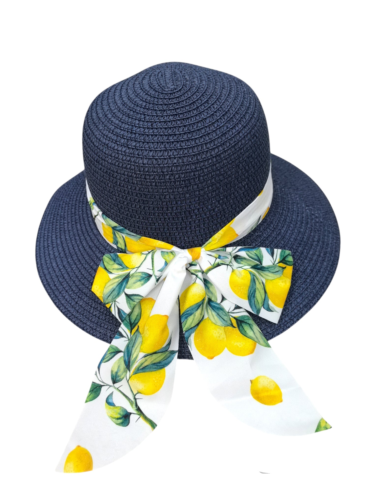 Chapeau capeline ruban citron(x12)#03