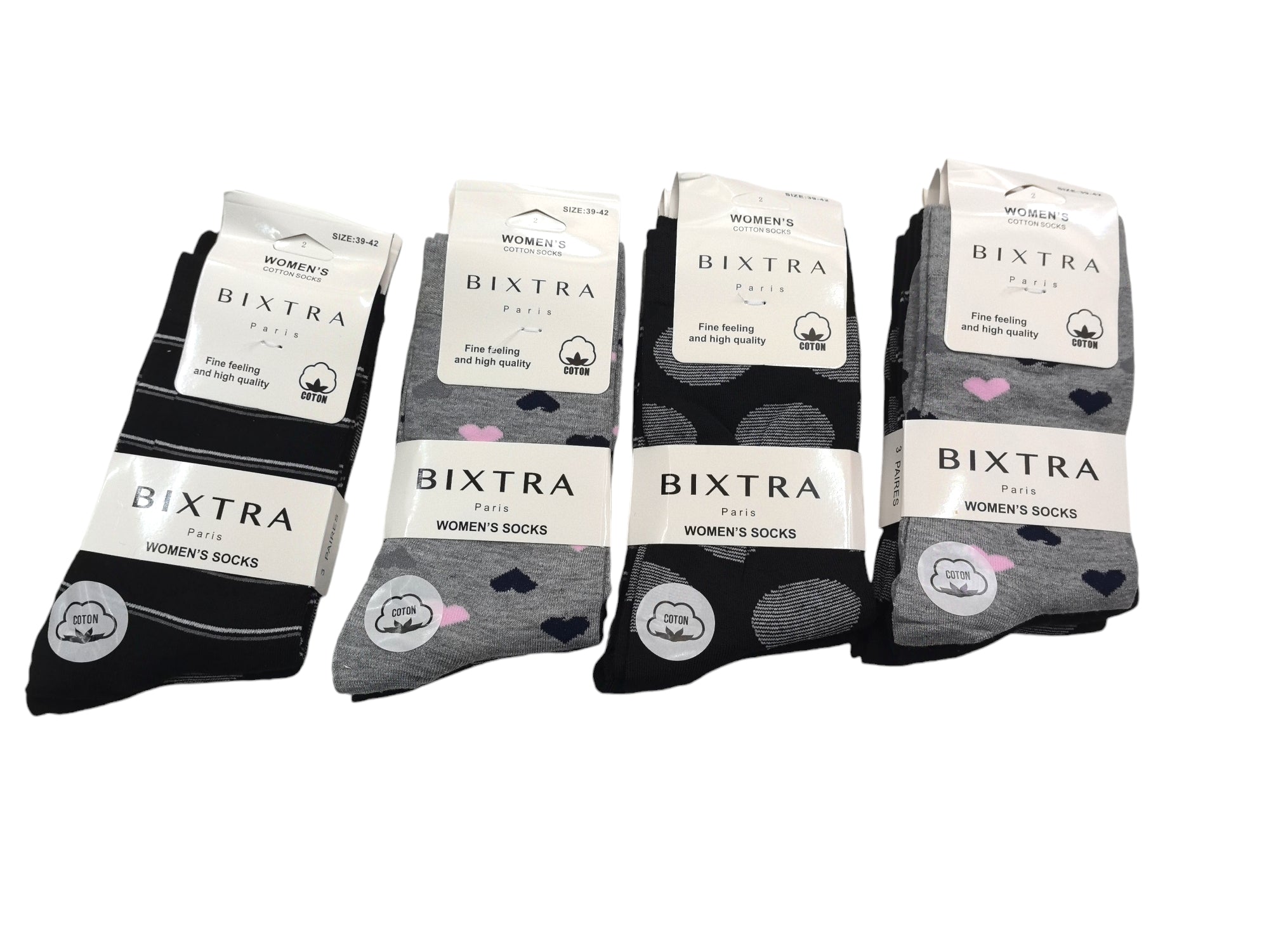 Chaussettes Femme Motifs Mélangés (x24)