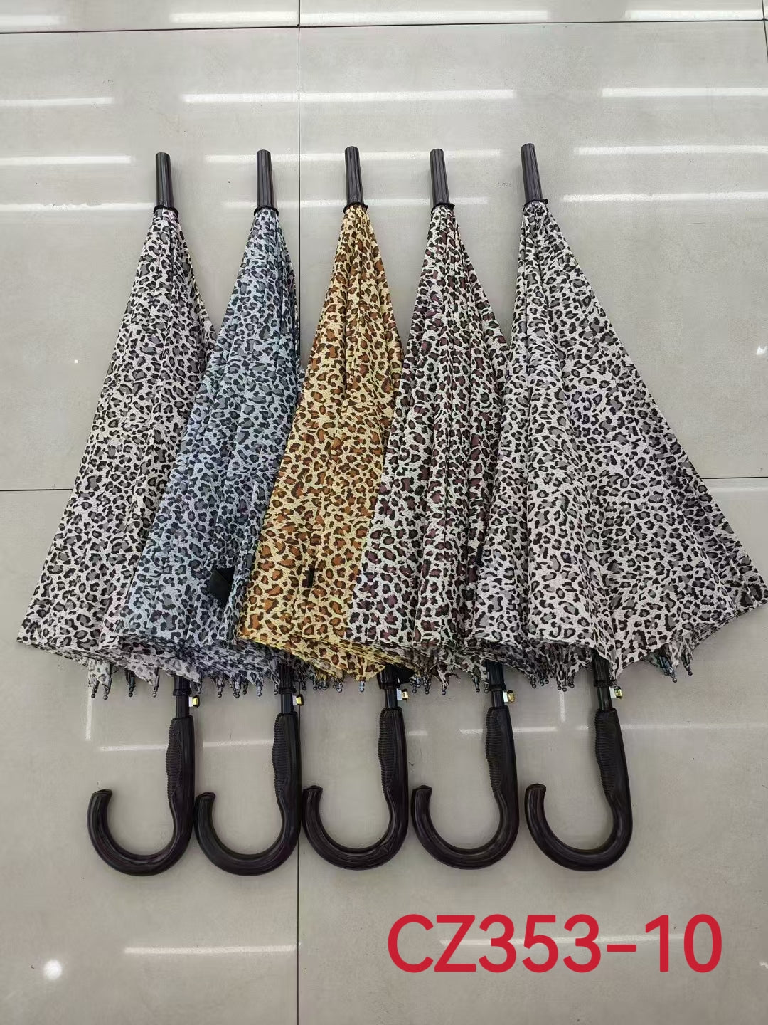 LOT DE 12 - Parapluie motif imprimé léopard