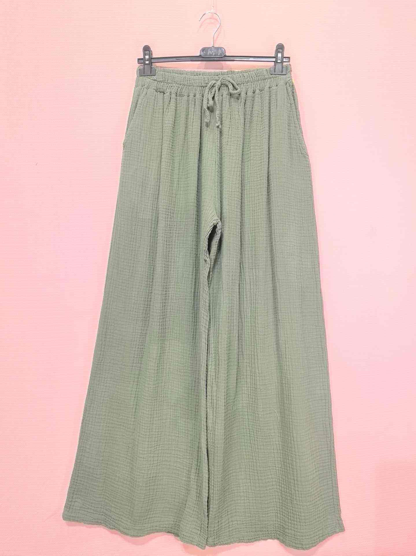 PANTALON EN GAZE DE COTTON (X8)