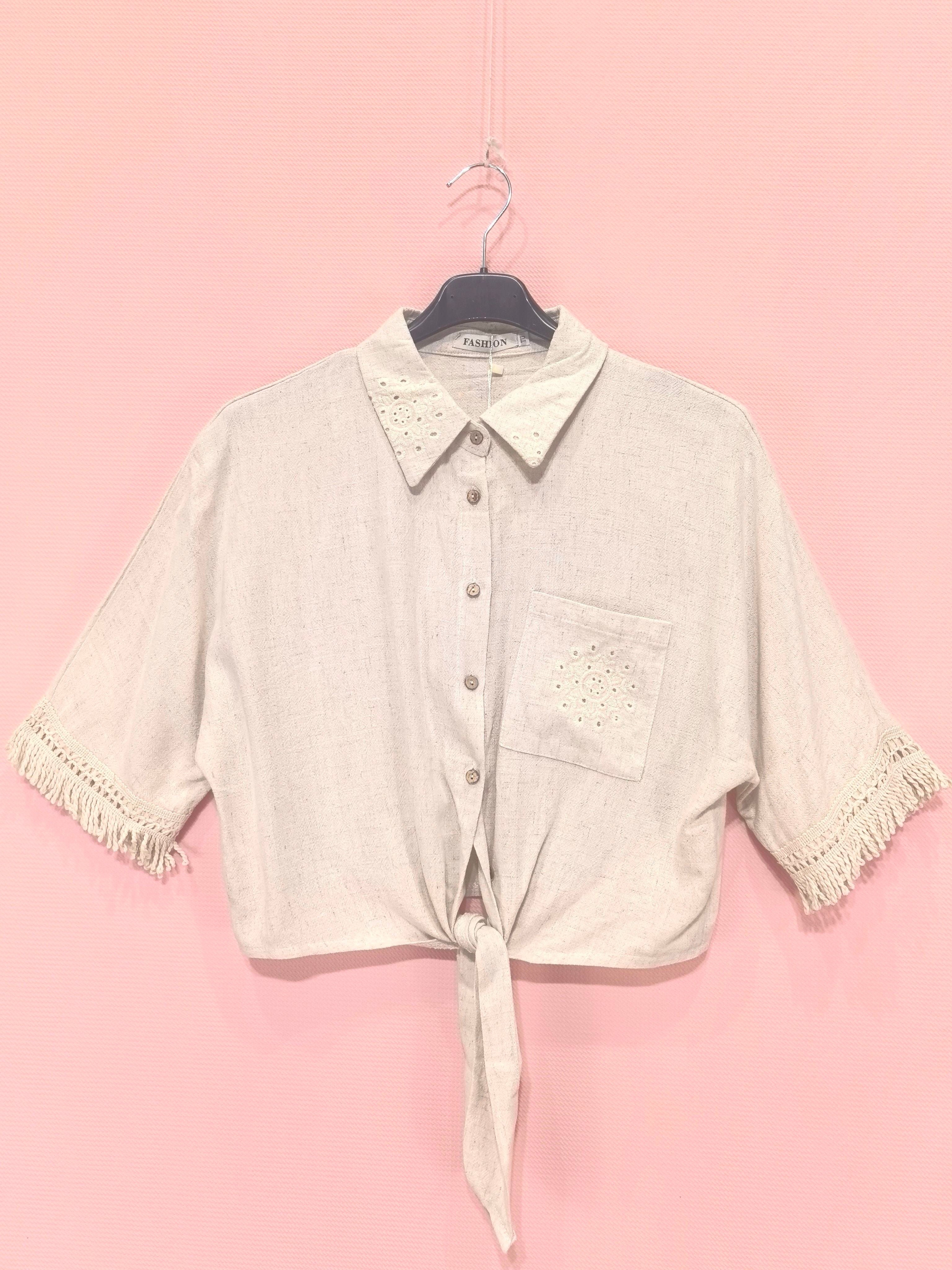 Chemise Crop Top(X6)