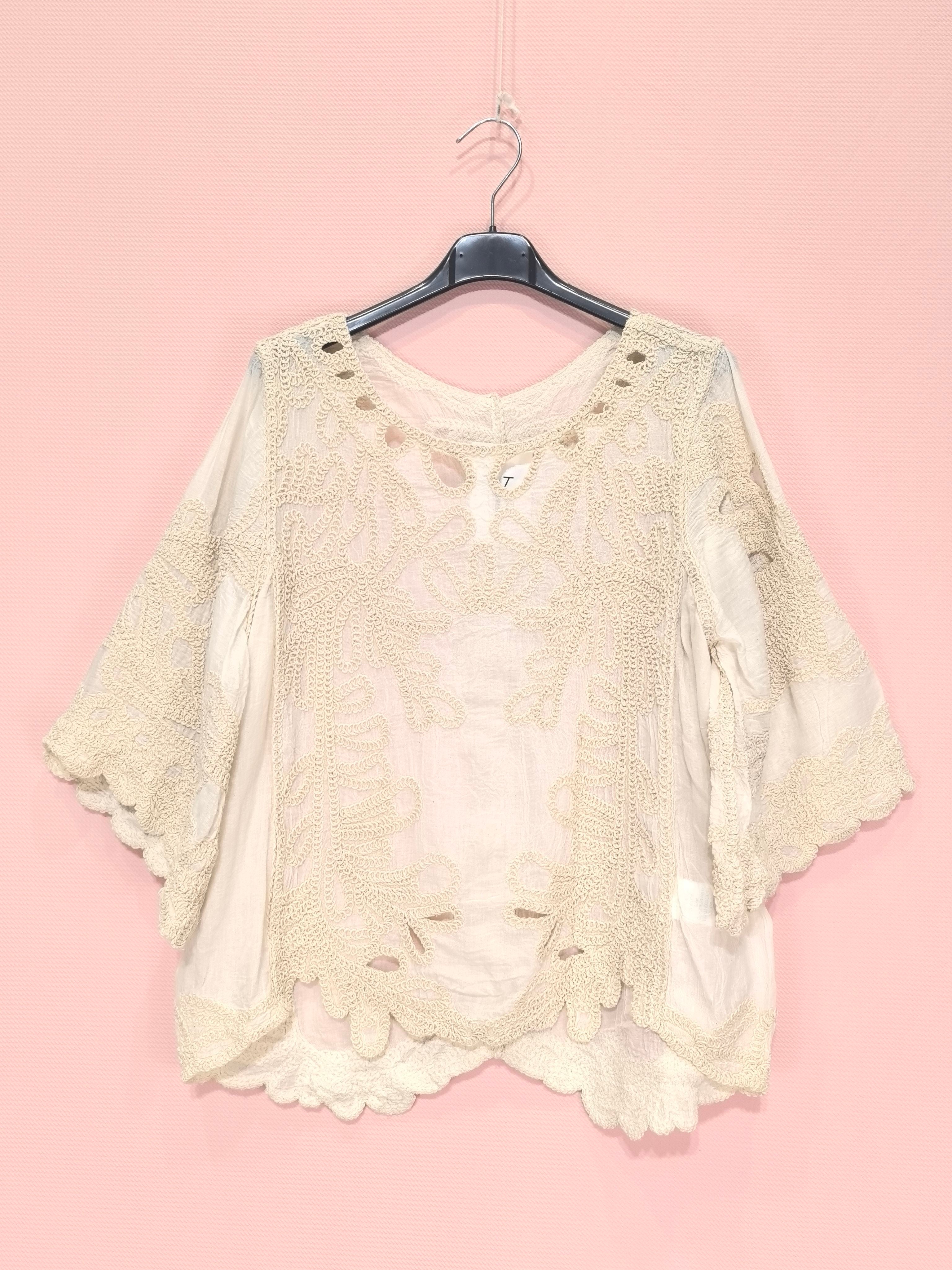 Blouse bohème brodée(x6)