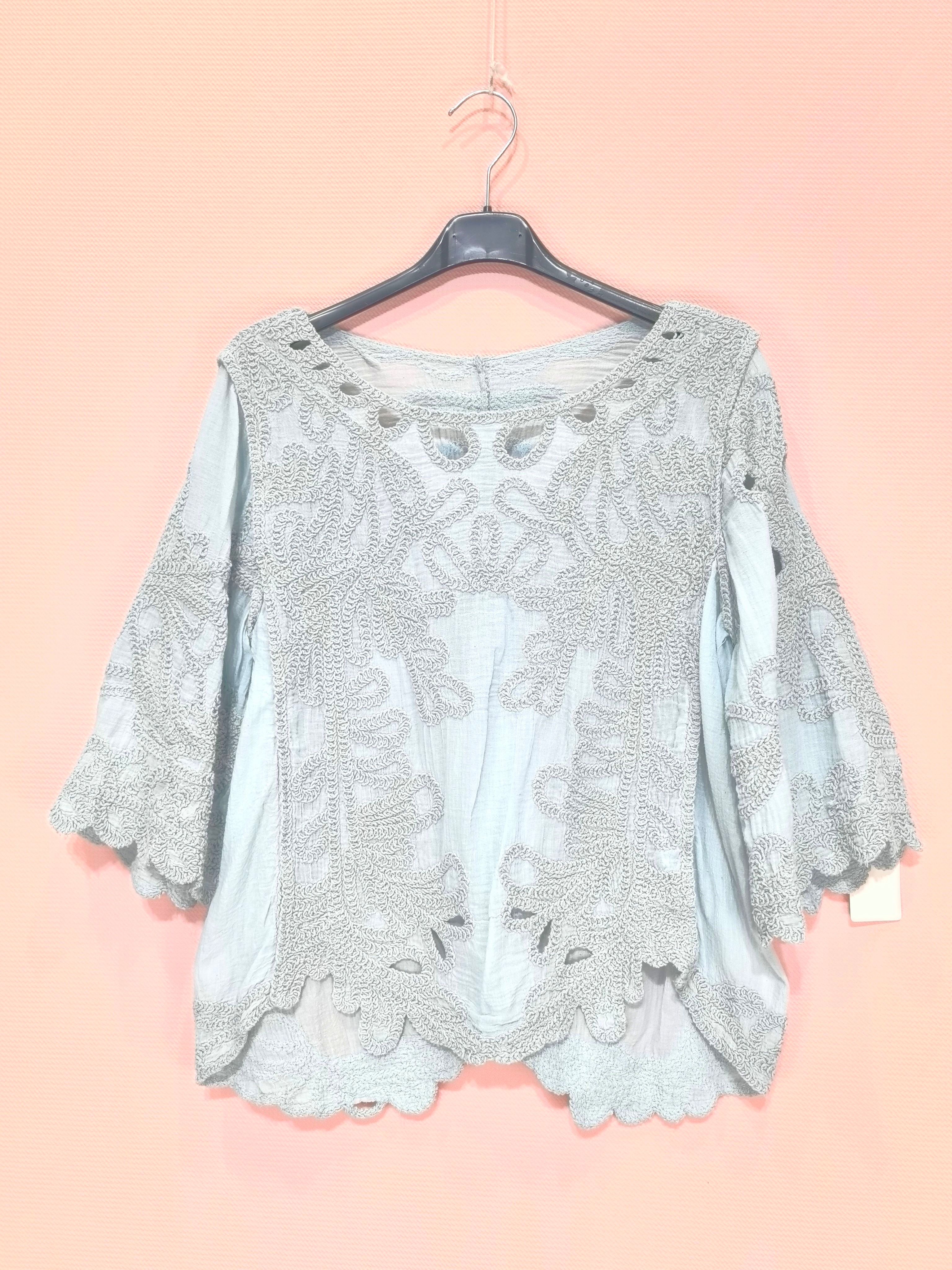 Blouse bohème brodée(x6)