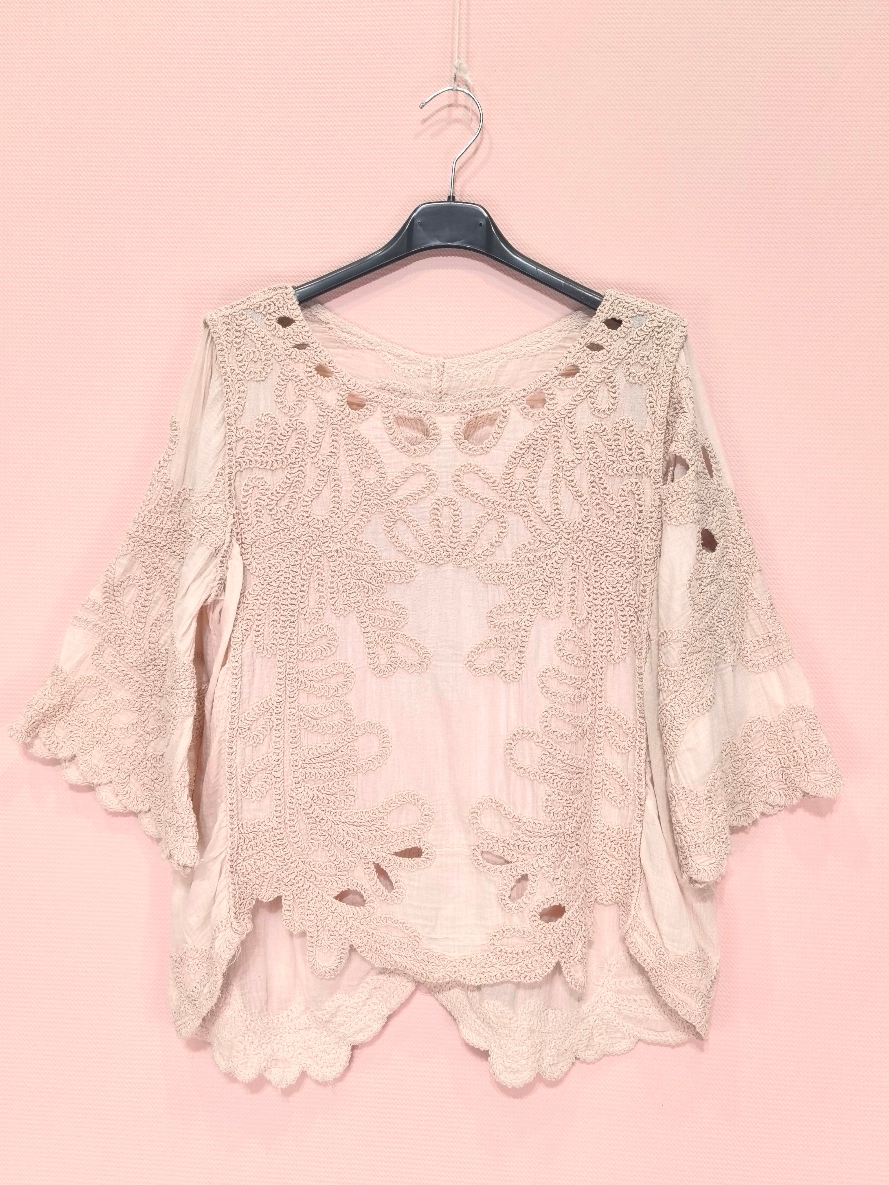 Blouse bohème brodée(x6)