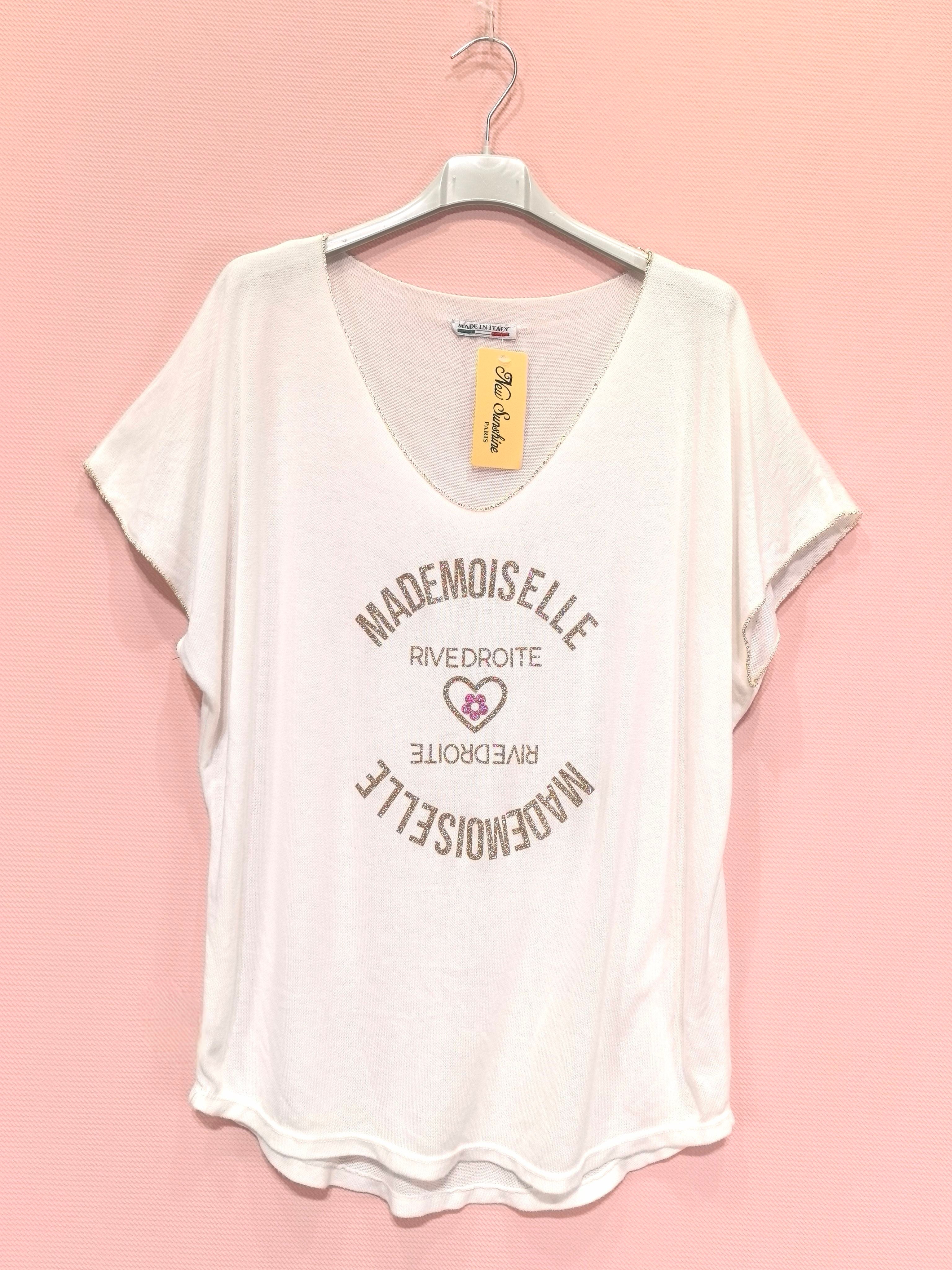 T-shirts Mademoiselle River Droite(x8)