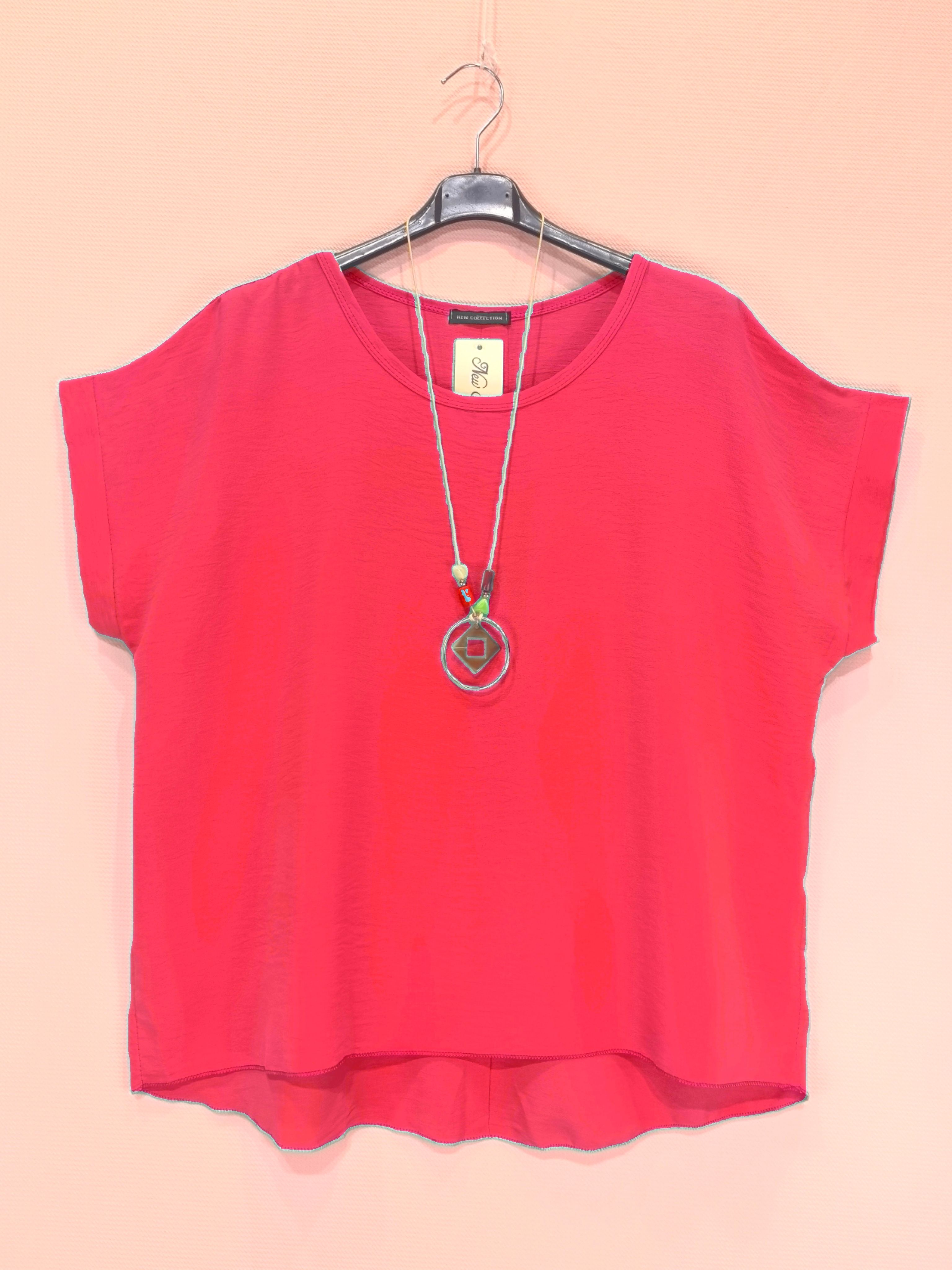 Top Avec Colier Et Boutons Dans Le Dos (x8)